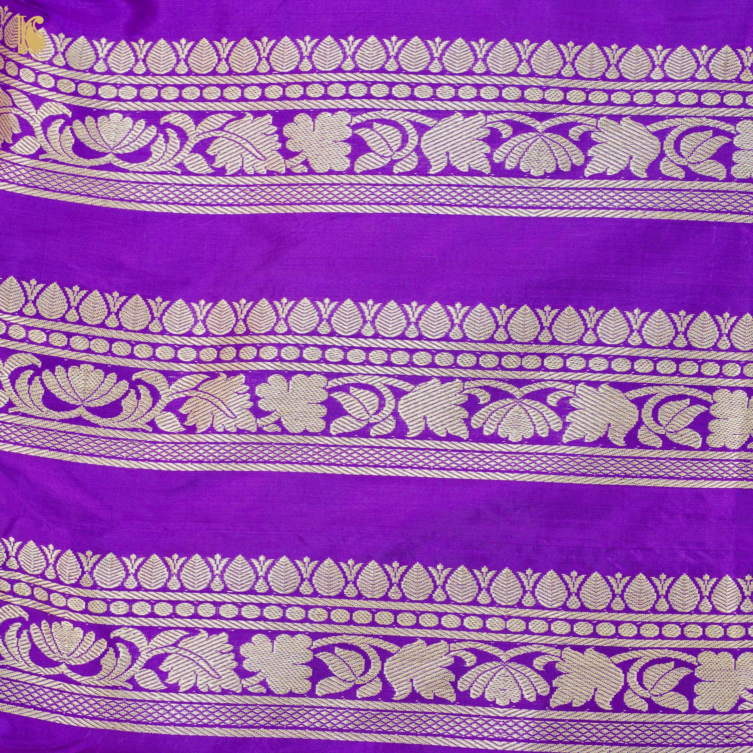 Handloom Banarasi Katan Silk Kalidar Manjari Lehenga