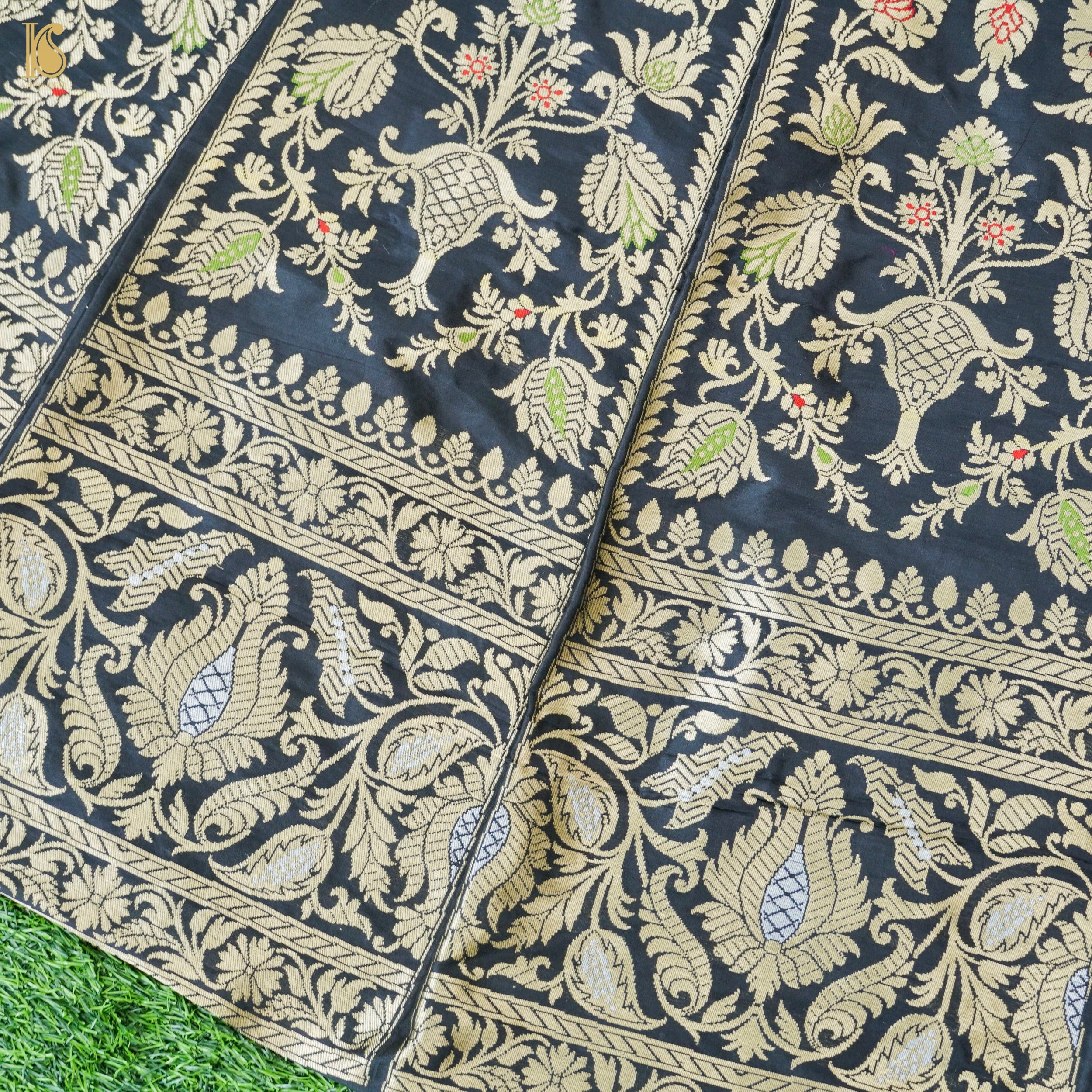 Handloom Banarasi Katan Silk Kalidar Gulnar Lehenga