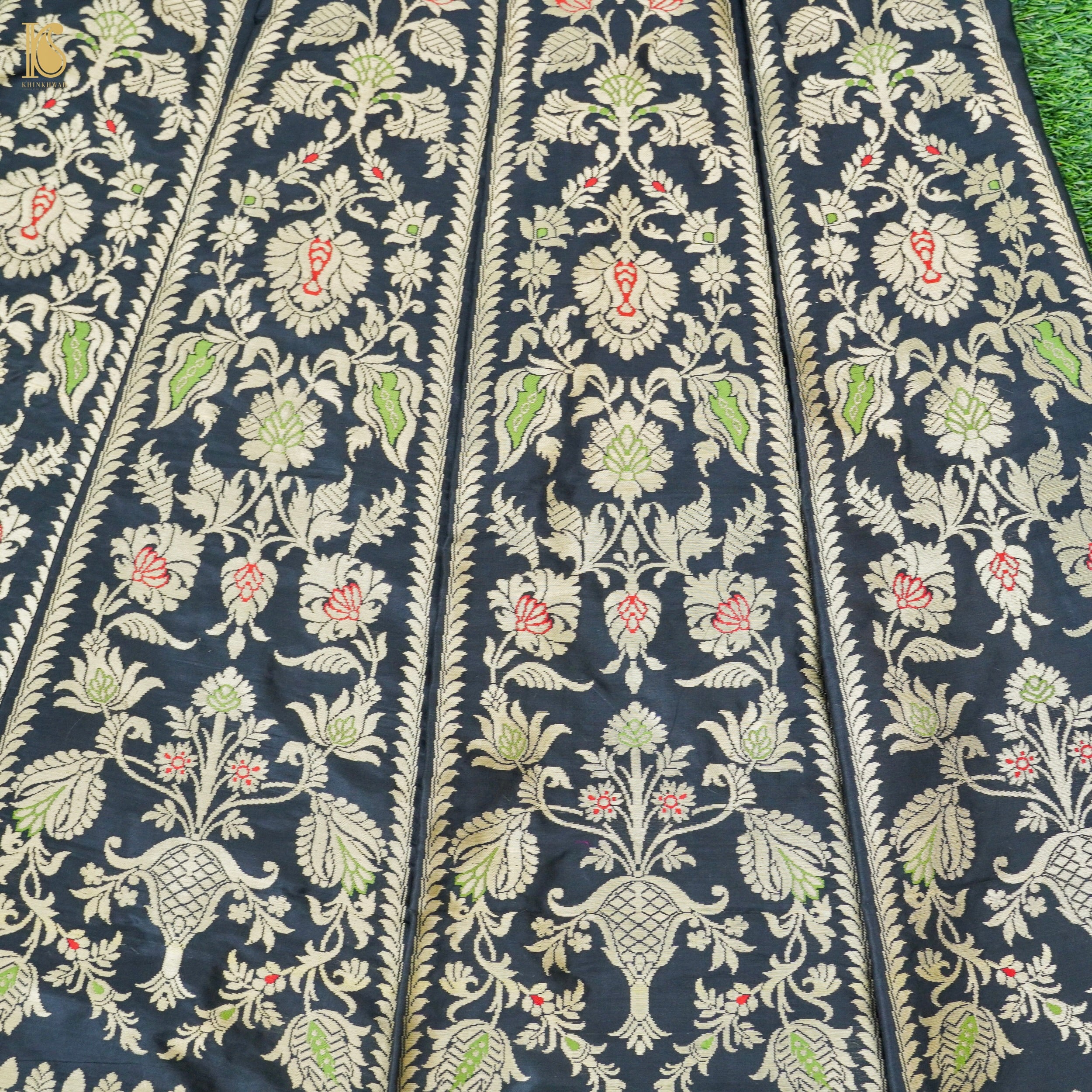 Handloom Banarasi Katan Silk Kalidar Gulnar Lehenga