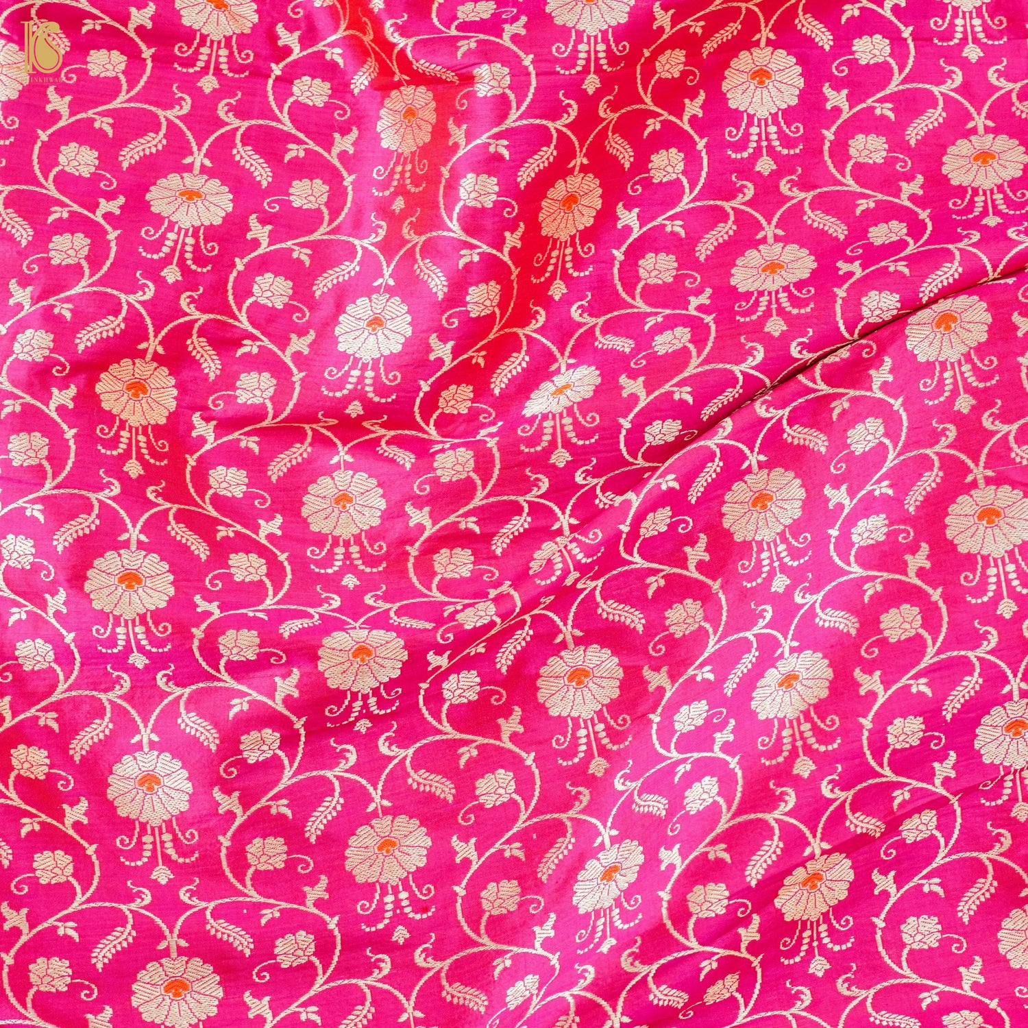 Handloom Banarasi Katan Silk Kalidar Gulrangi Bagh Lehenga
