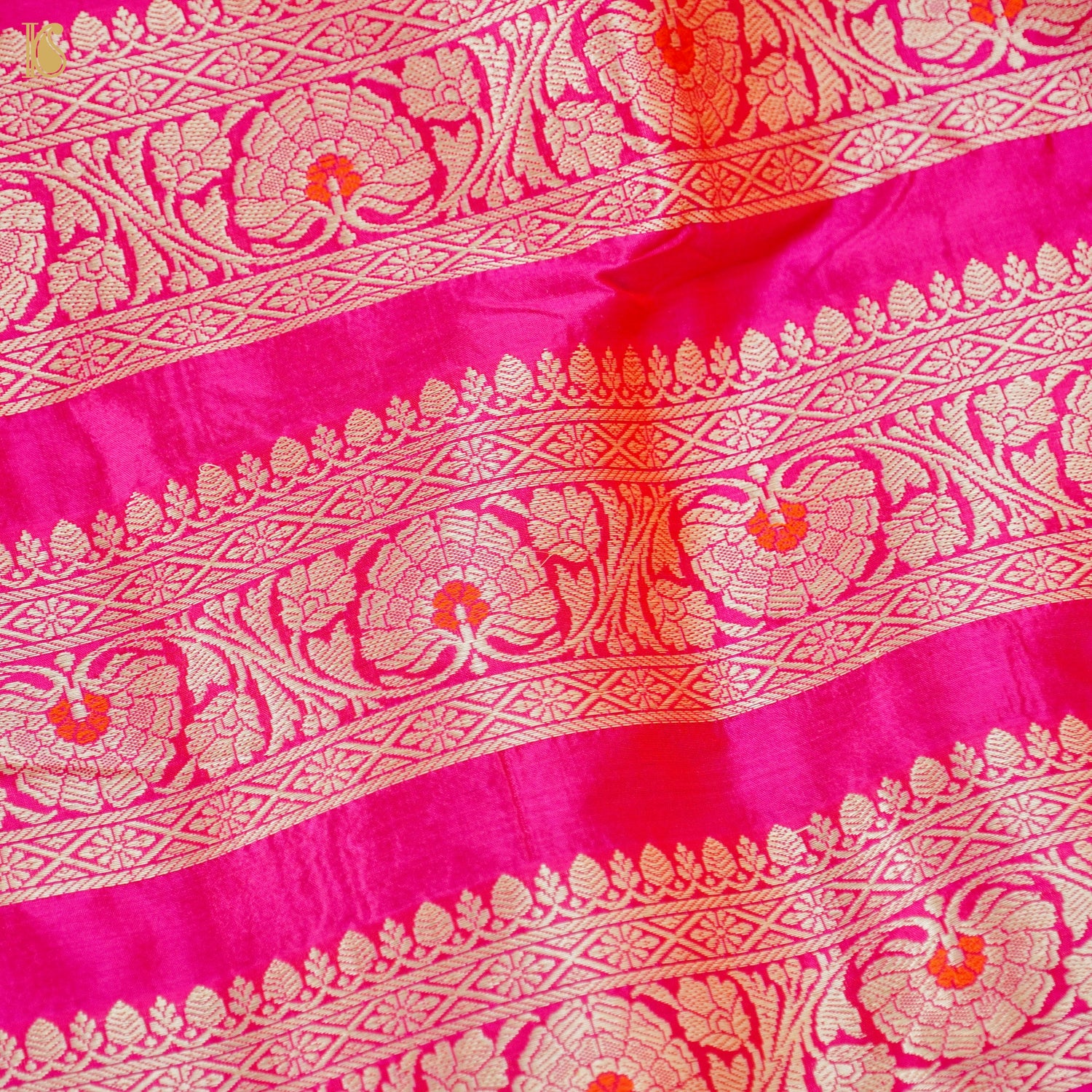 Handloom Banarasi Katan Silk Kalidar Gulrangi Bagh Lehenga