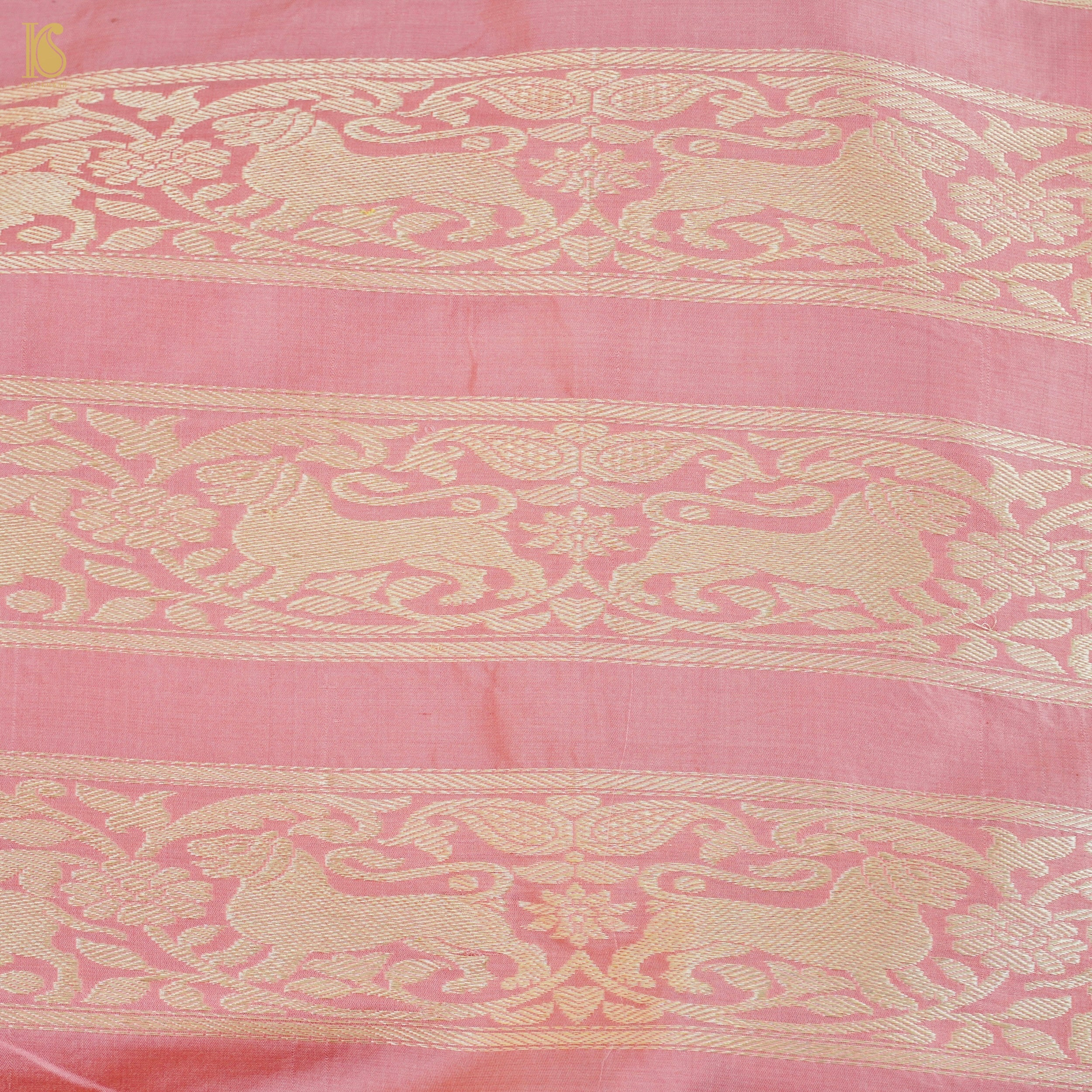 Handloom Banarasi Katan Silk Kalidar Mayura Gajraj Lehenga
