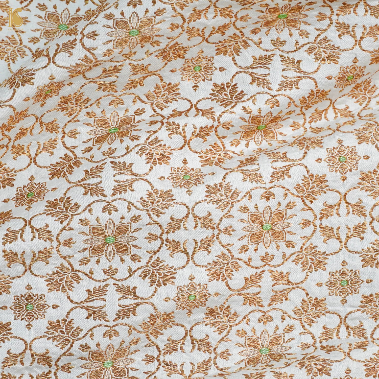 Handloom Banarasi Katan Silk Kalidar Mayura Gajraj Lehenga