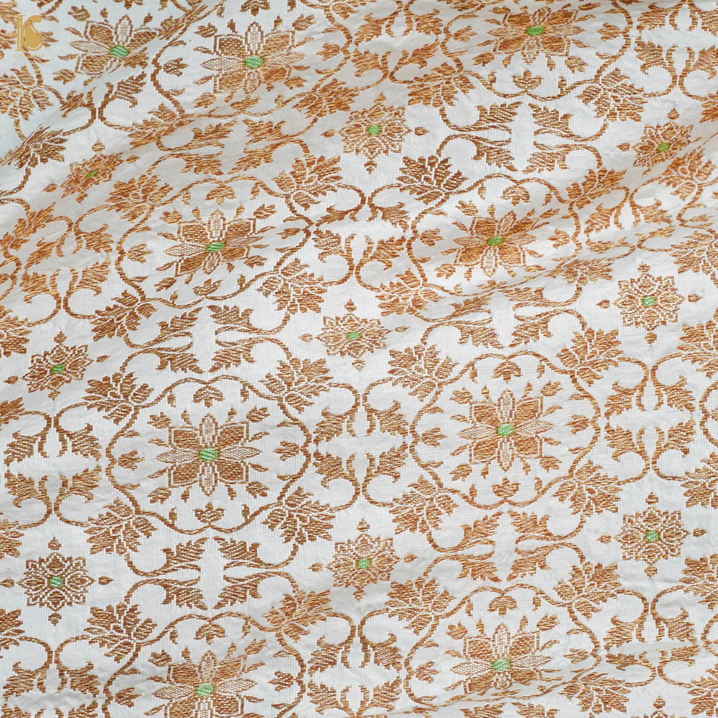 Handloom Banarasi Katan Silk Kalidar Mayura Gajraj Lehenga