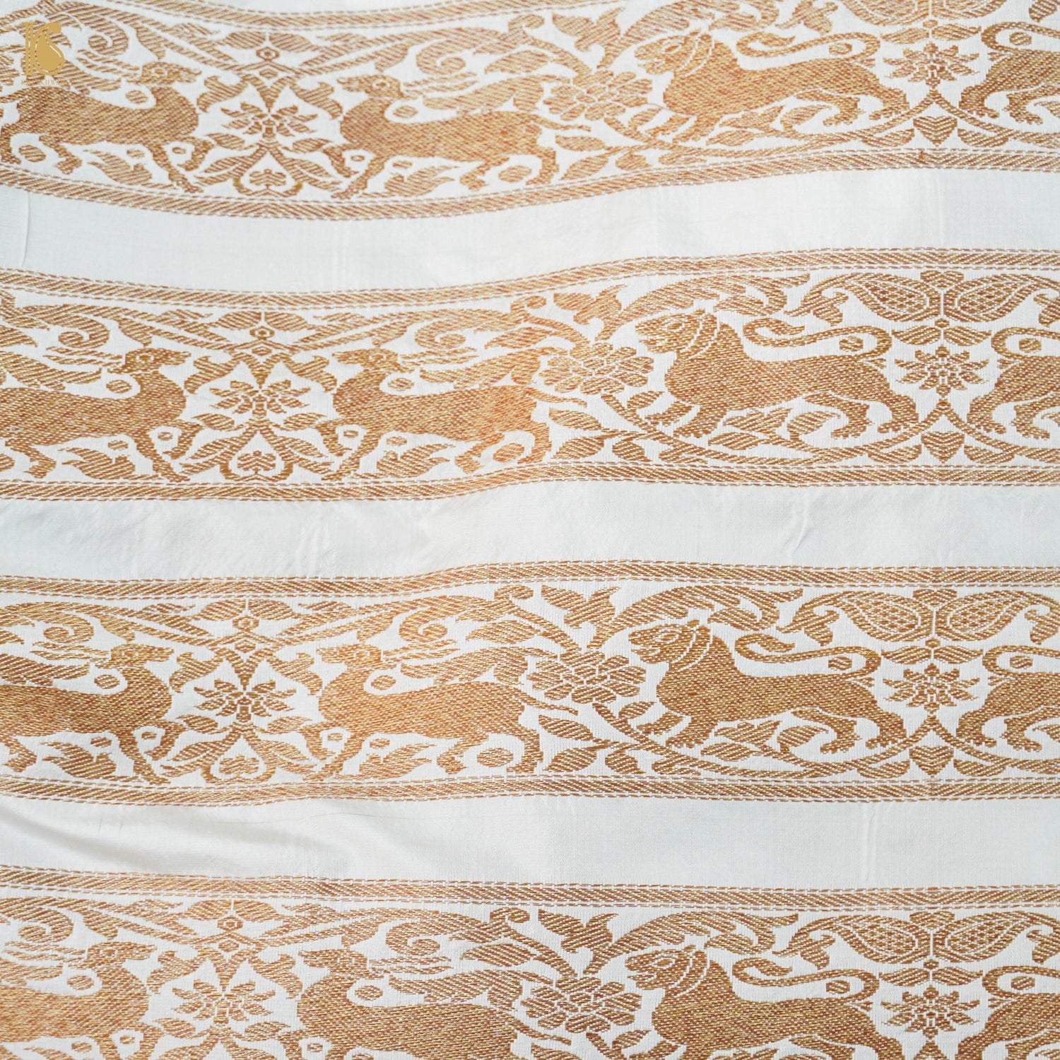 Handloom Banarasi Katan Silk Kalidar Mayura Gajraj Lehenga