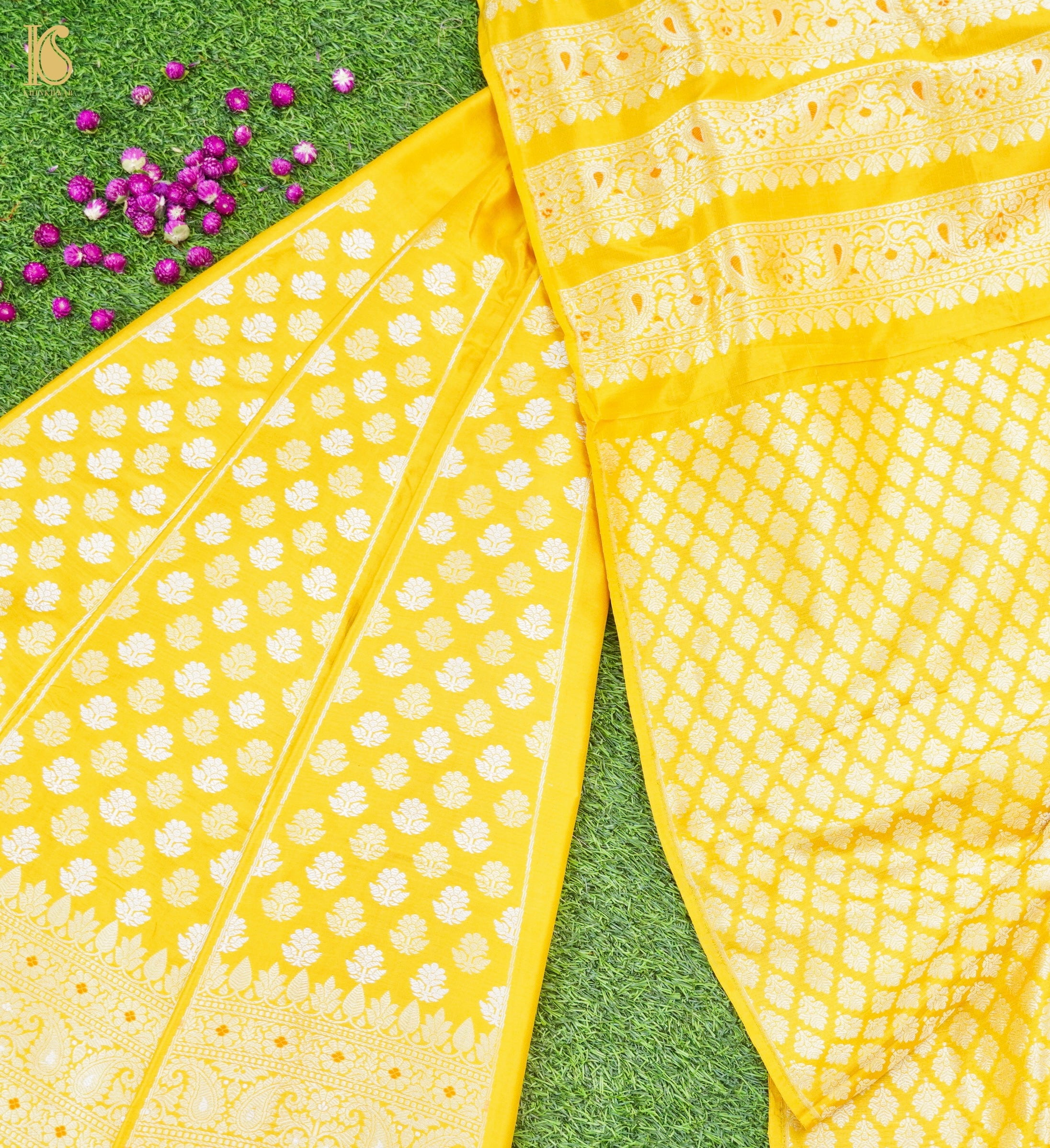 Handloom Banarasi Katan Silk Kalidar Kairavi Lehenga