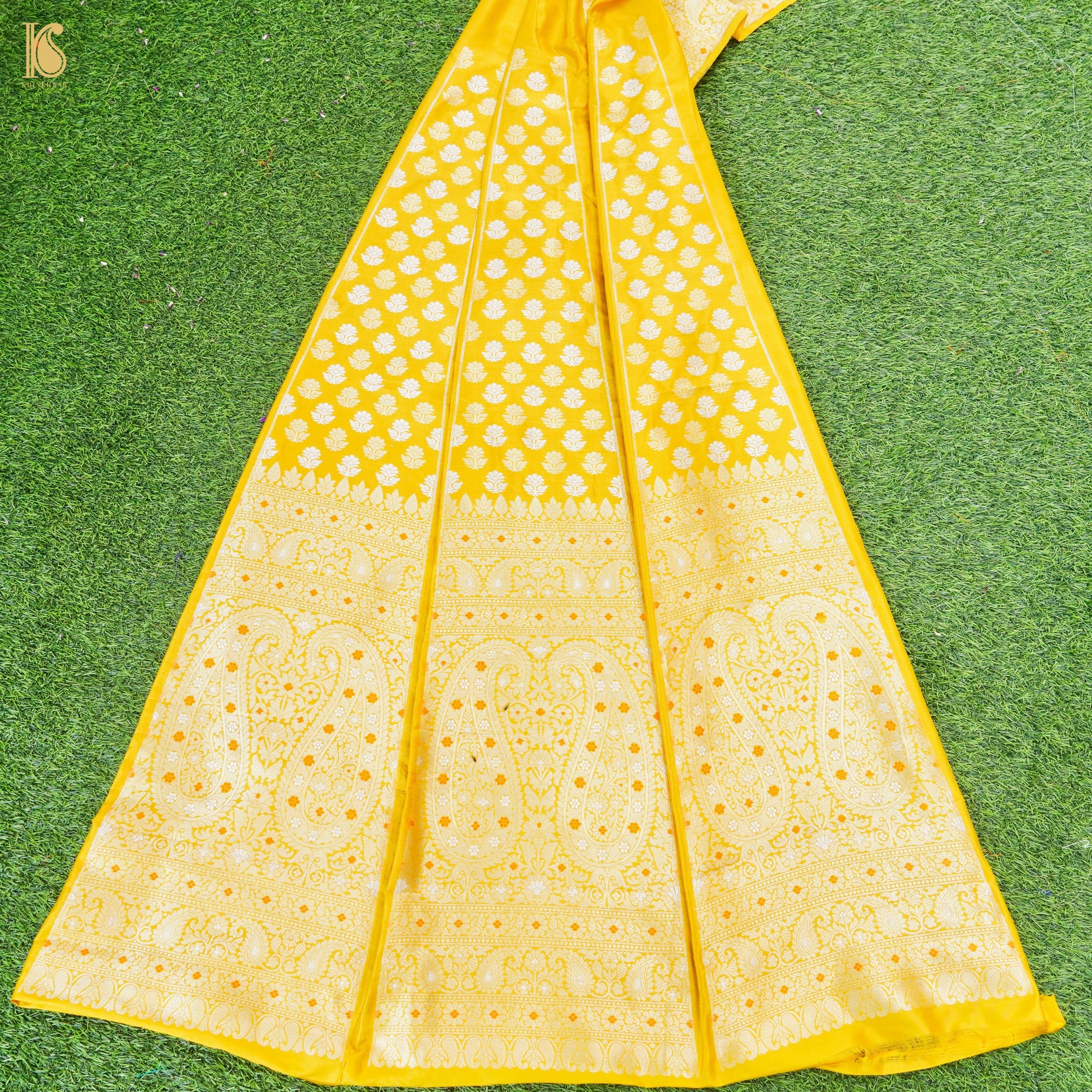 Handloom Banarasi Katan Silk Kalidar Kairavi Lehenga