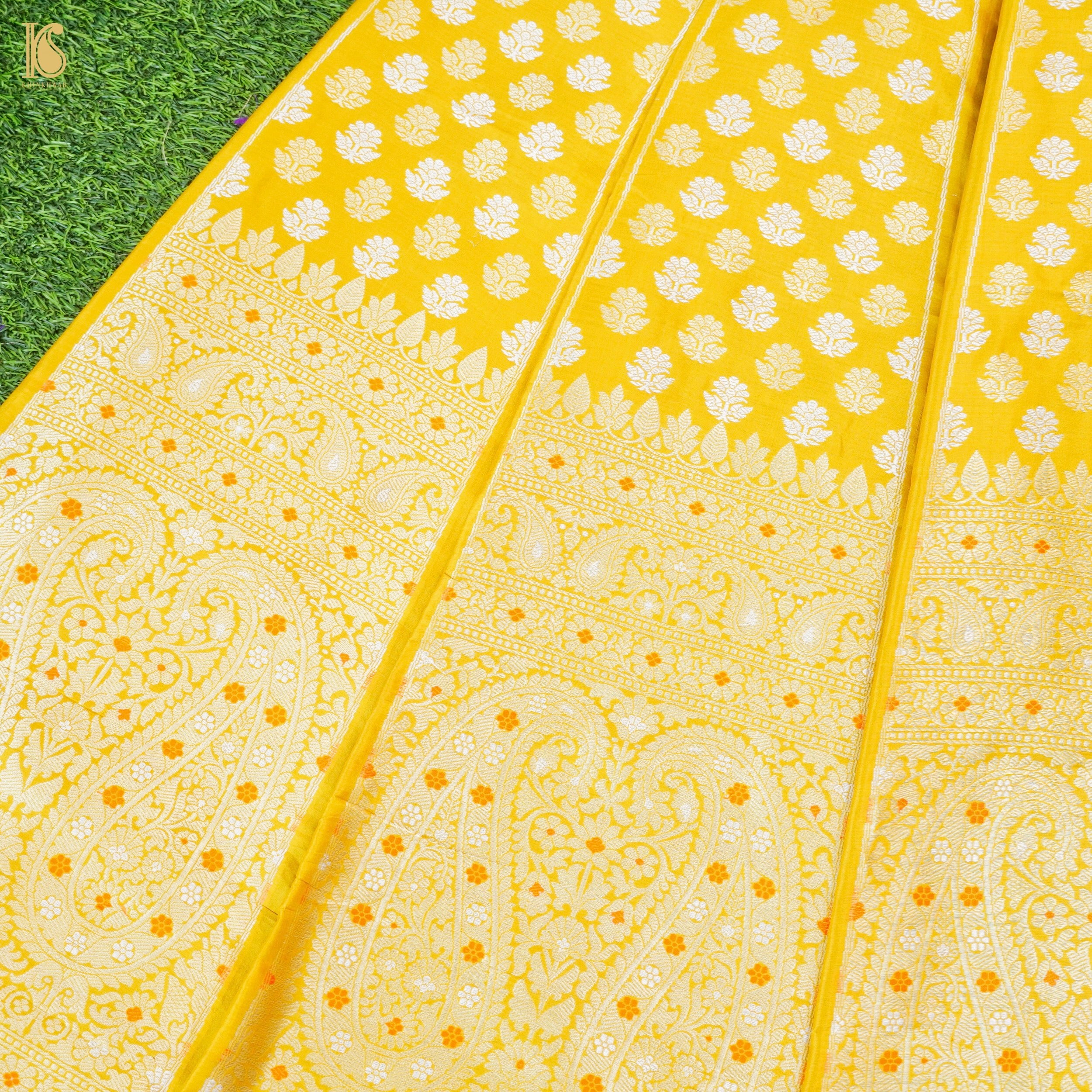 Handloom Banarasi Katan Silk Kalidar Kairavi Lehenga