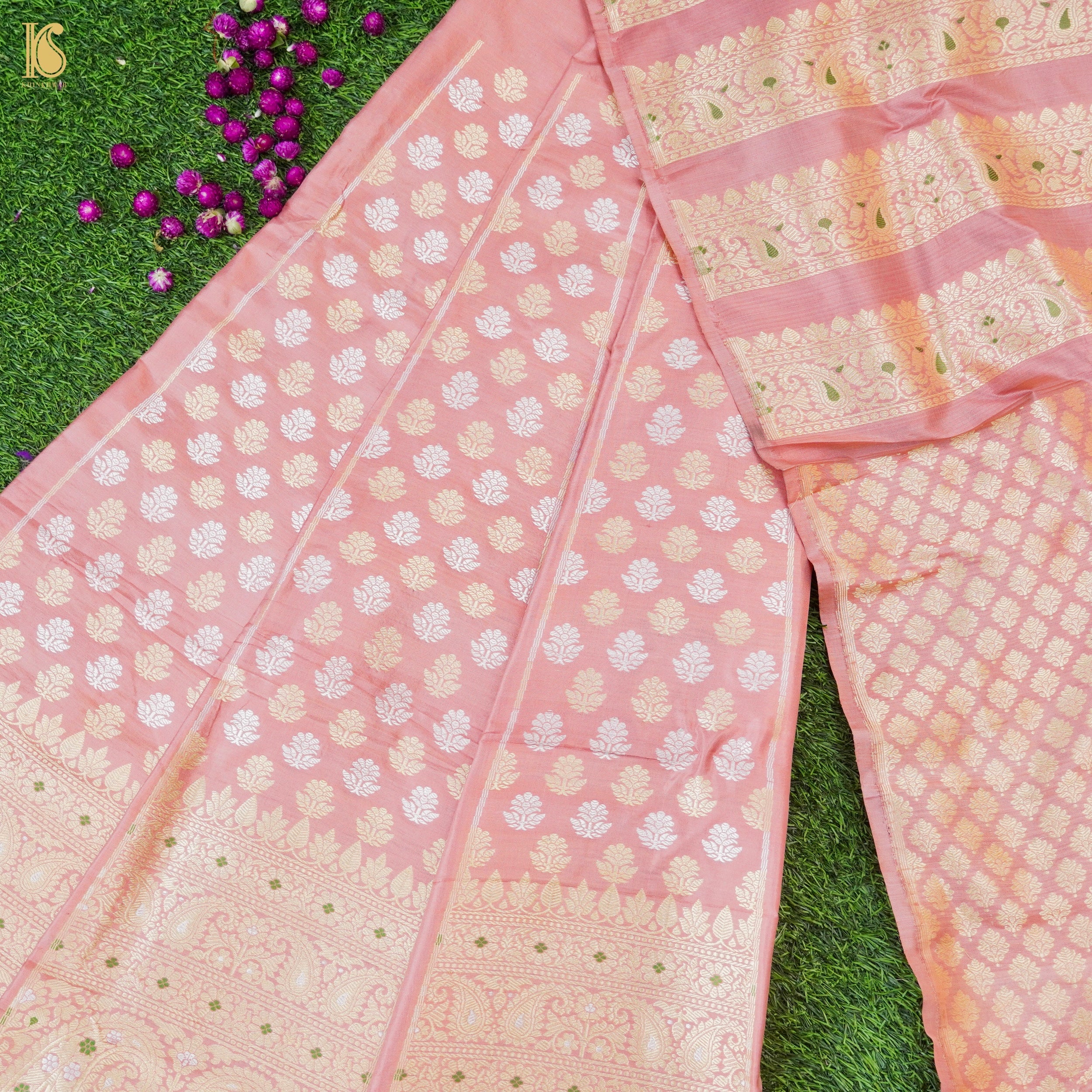 Handloom Banarasi Katan Silk Kalidar Kairavi Lehenga
