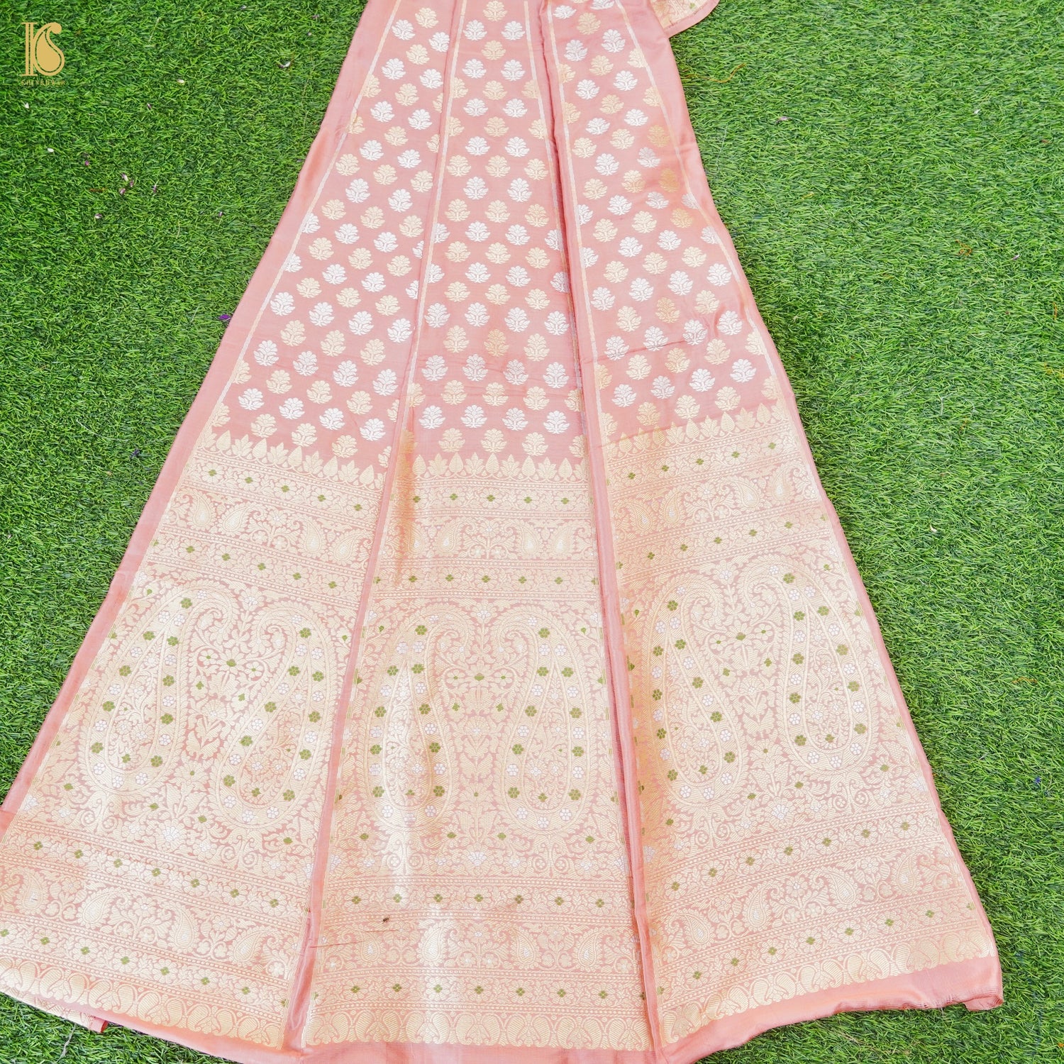 Handloom Banarasi Katan Silk Kalidar Kairavi Lehenga