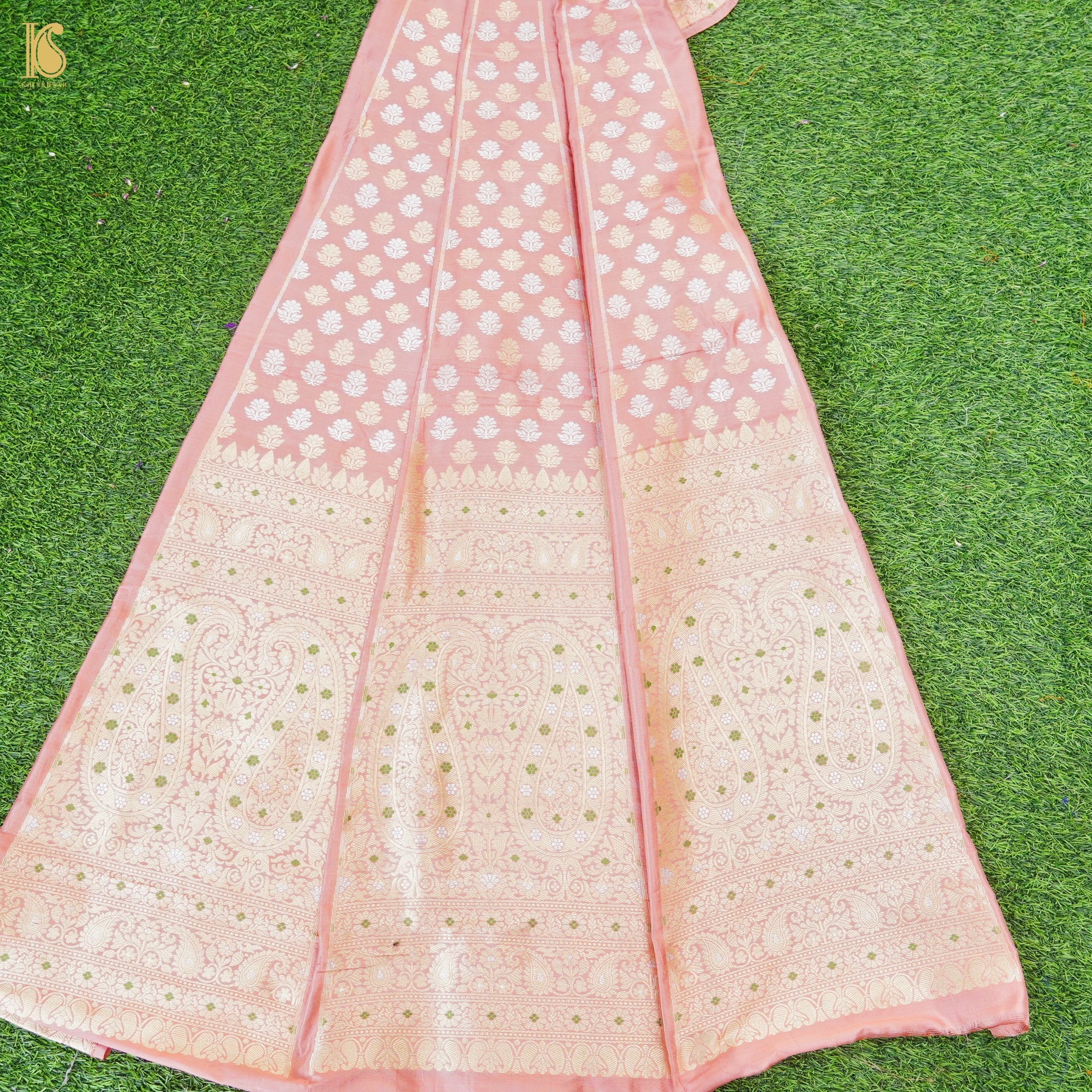 Handloom Banarasi Katan Silk Kalidar Kairavi Lehenga