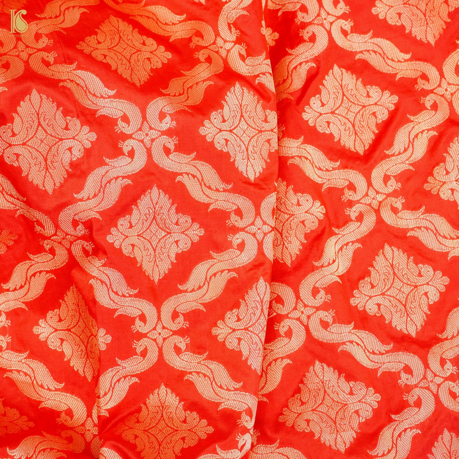 Handloom Banarasi Katan Silk Kalidar Kilikila Lehenga