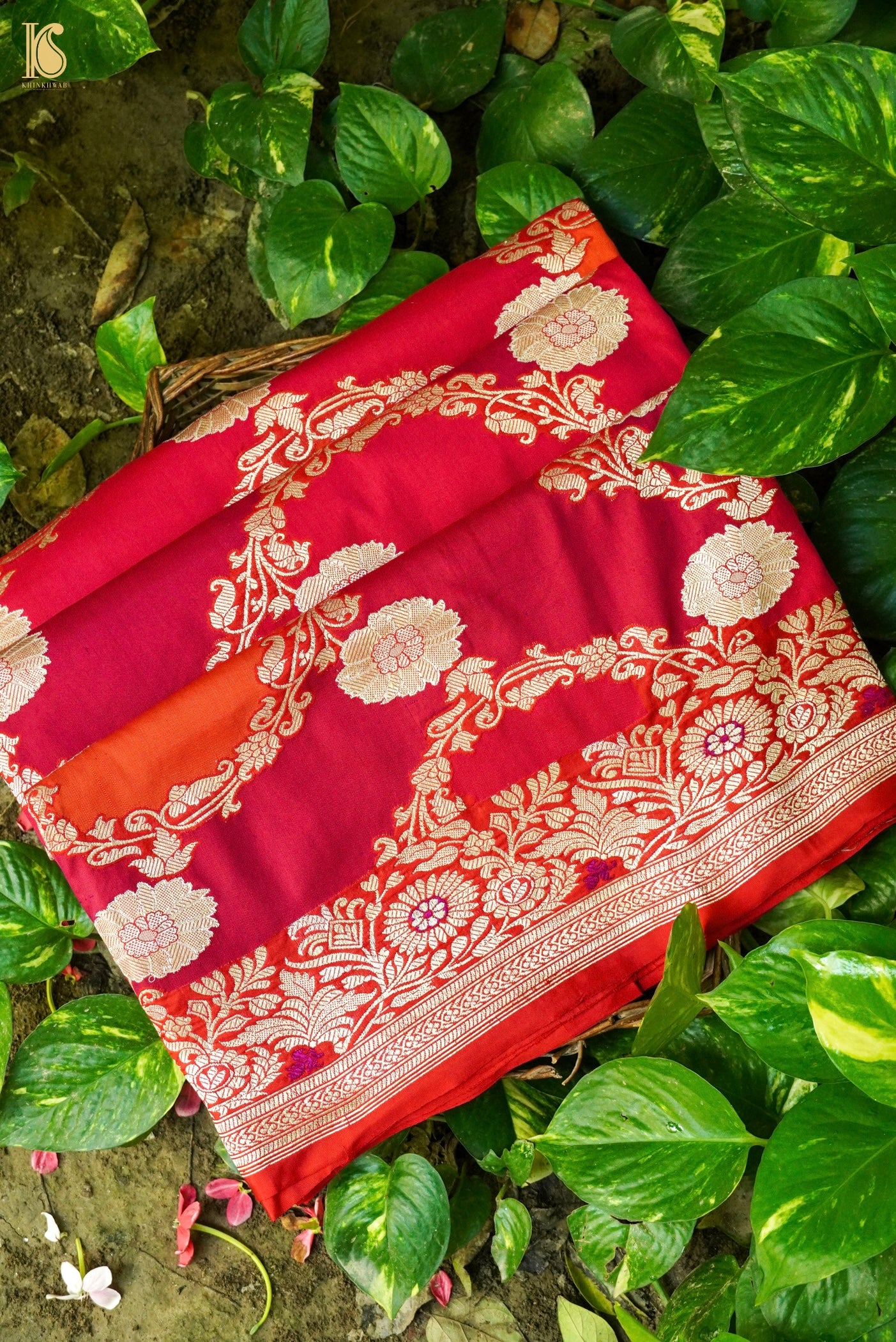 Handloom Banarasi Rangkat Silk Saree