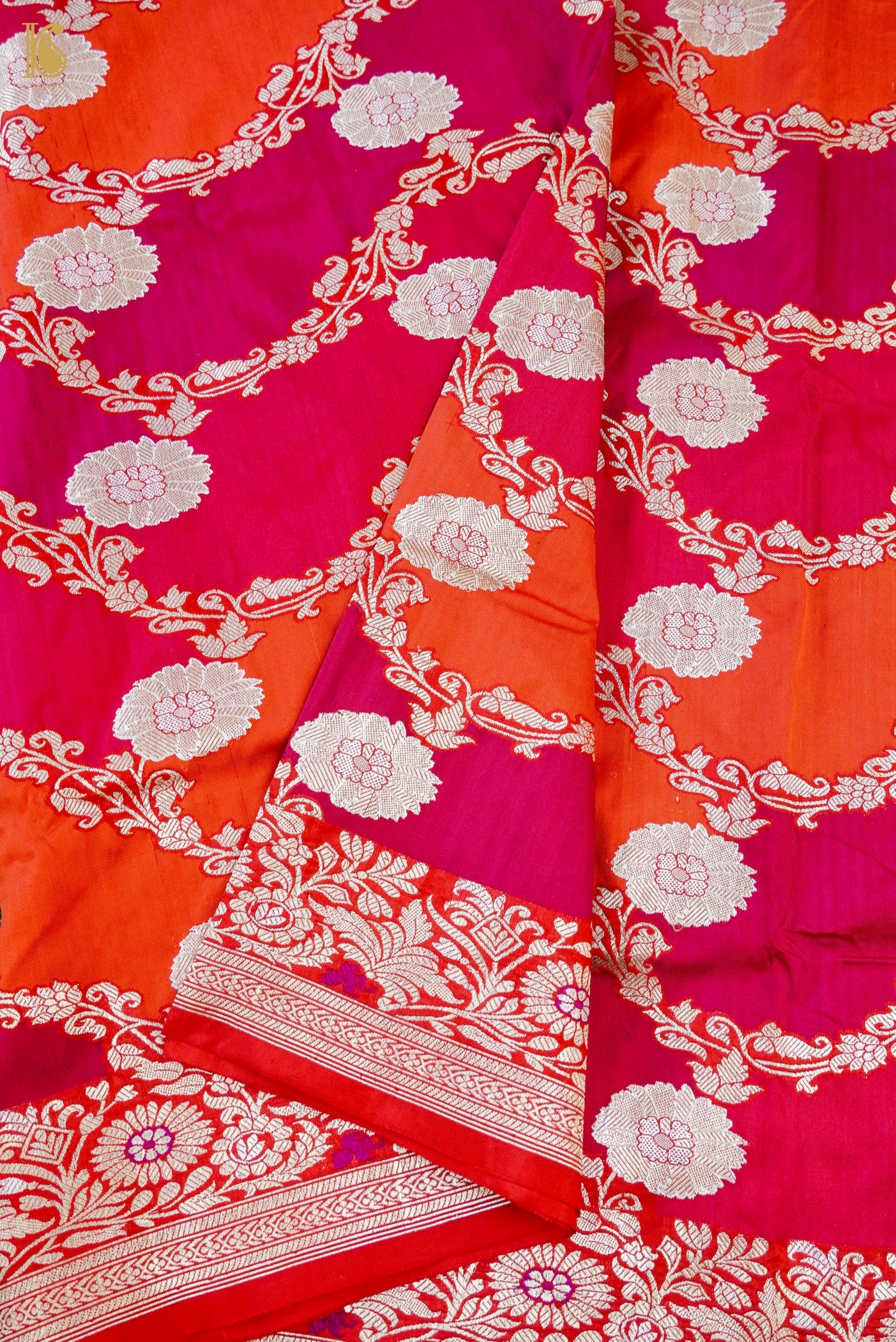 Handloom Banarasi Rangkat Silk Saree