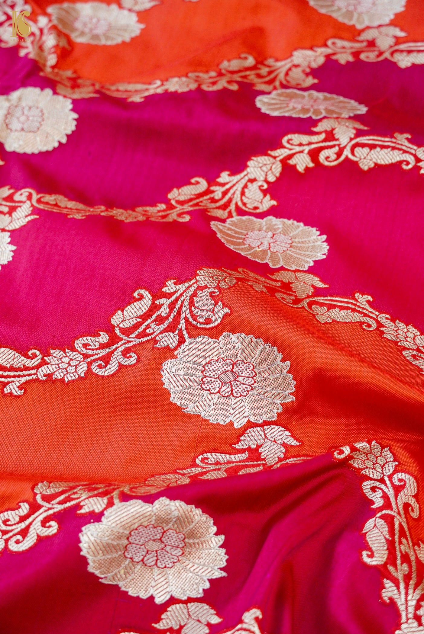 Handloom Banarasi Rangkat Silk Saree