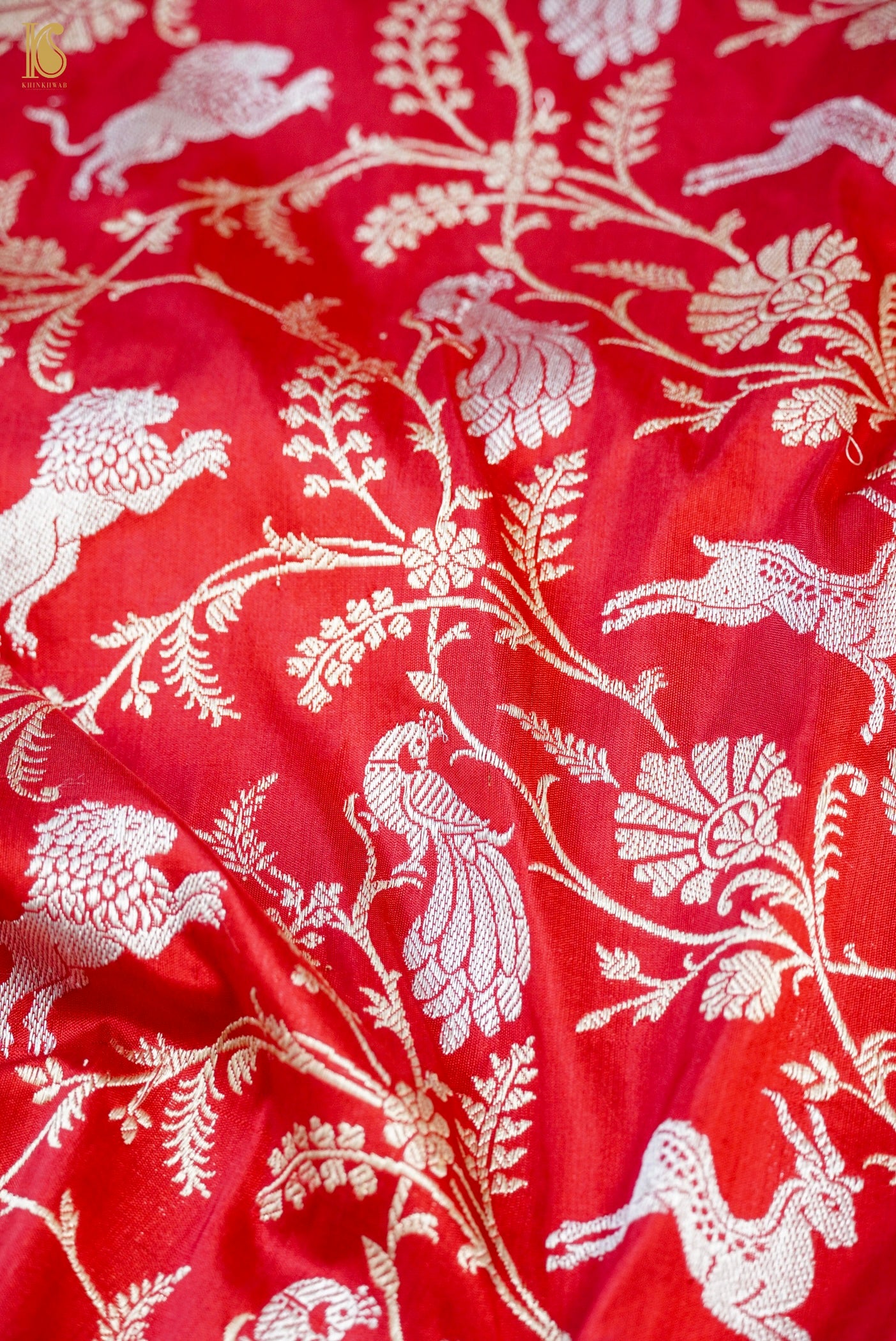 Handloom Banarasi Katan Silk Shikargah Saree