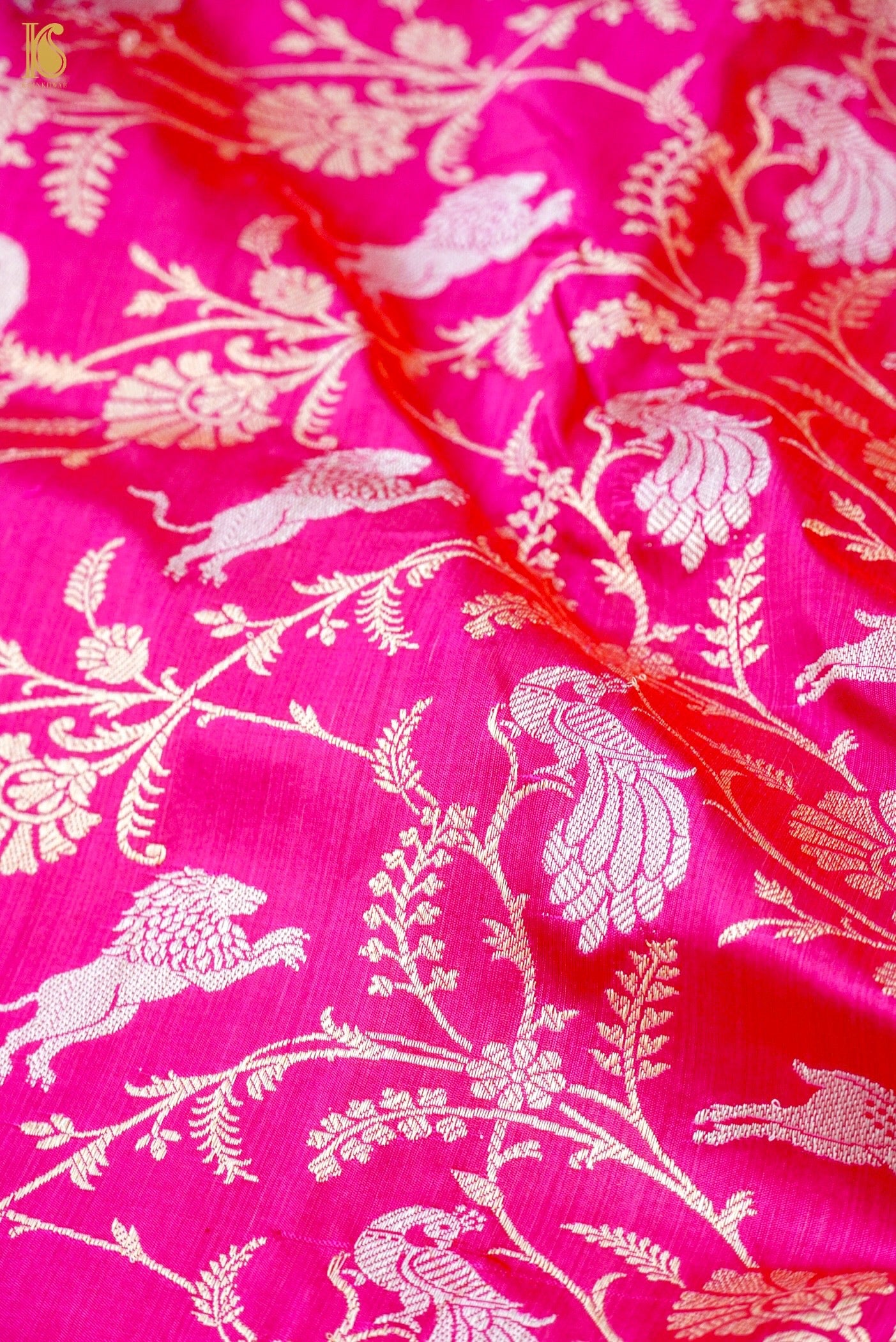 Handloom Banarasi Katan Silk Shikargah Saree