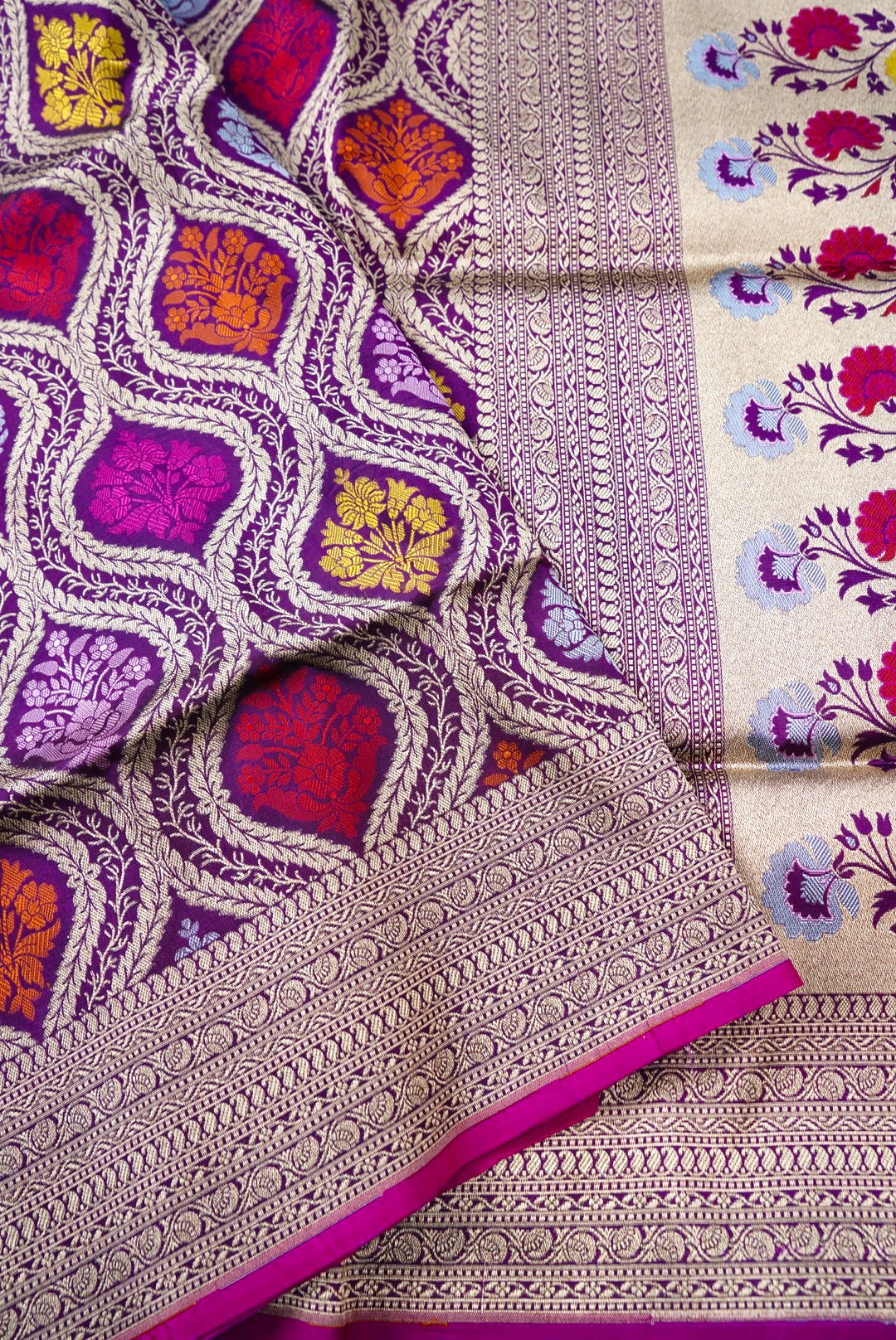 Handloom Banarasi Silk Brocade Saree
