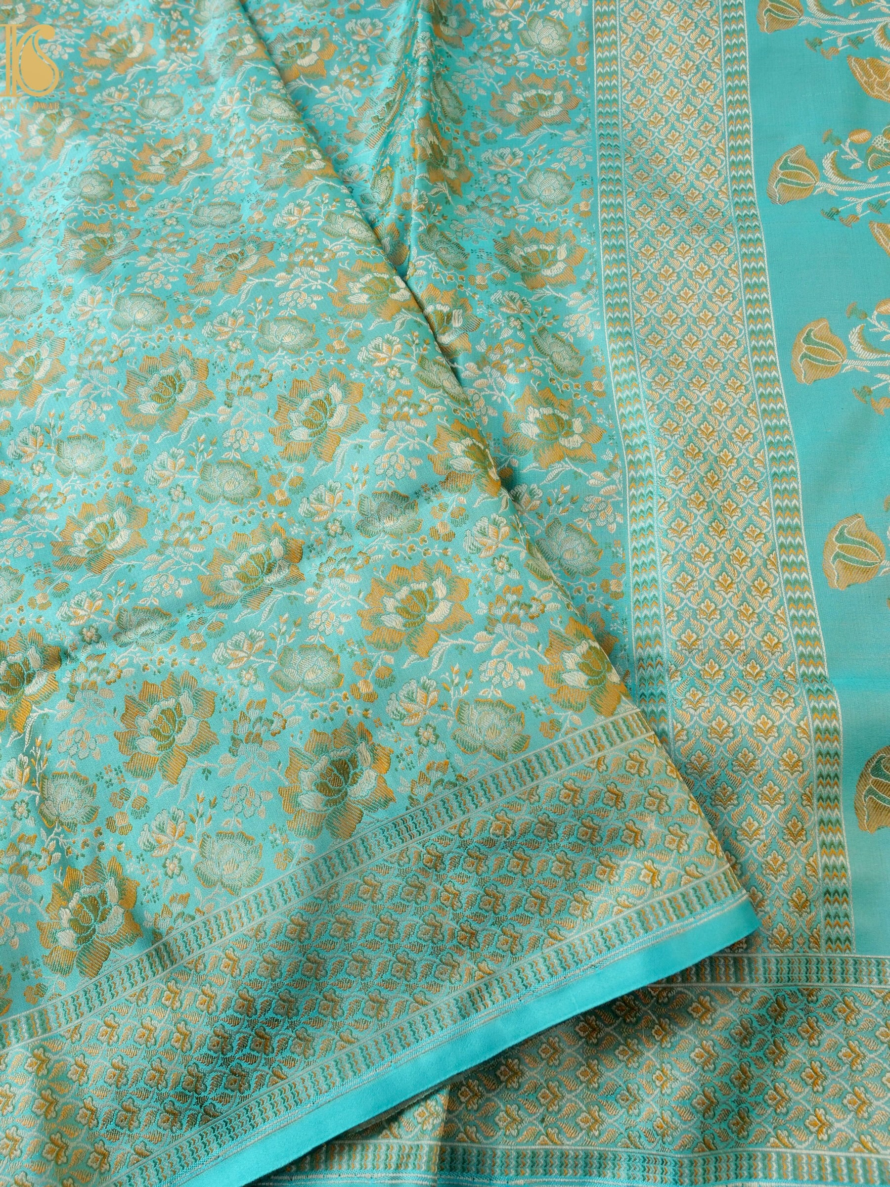 Handloom Banarasi Silk Resham Tanchoi Saree