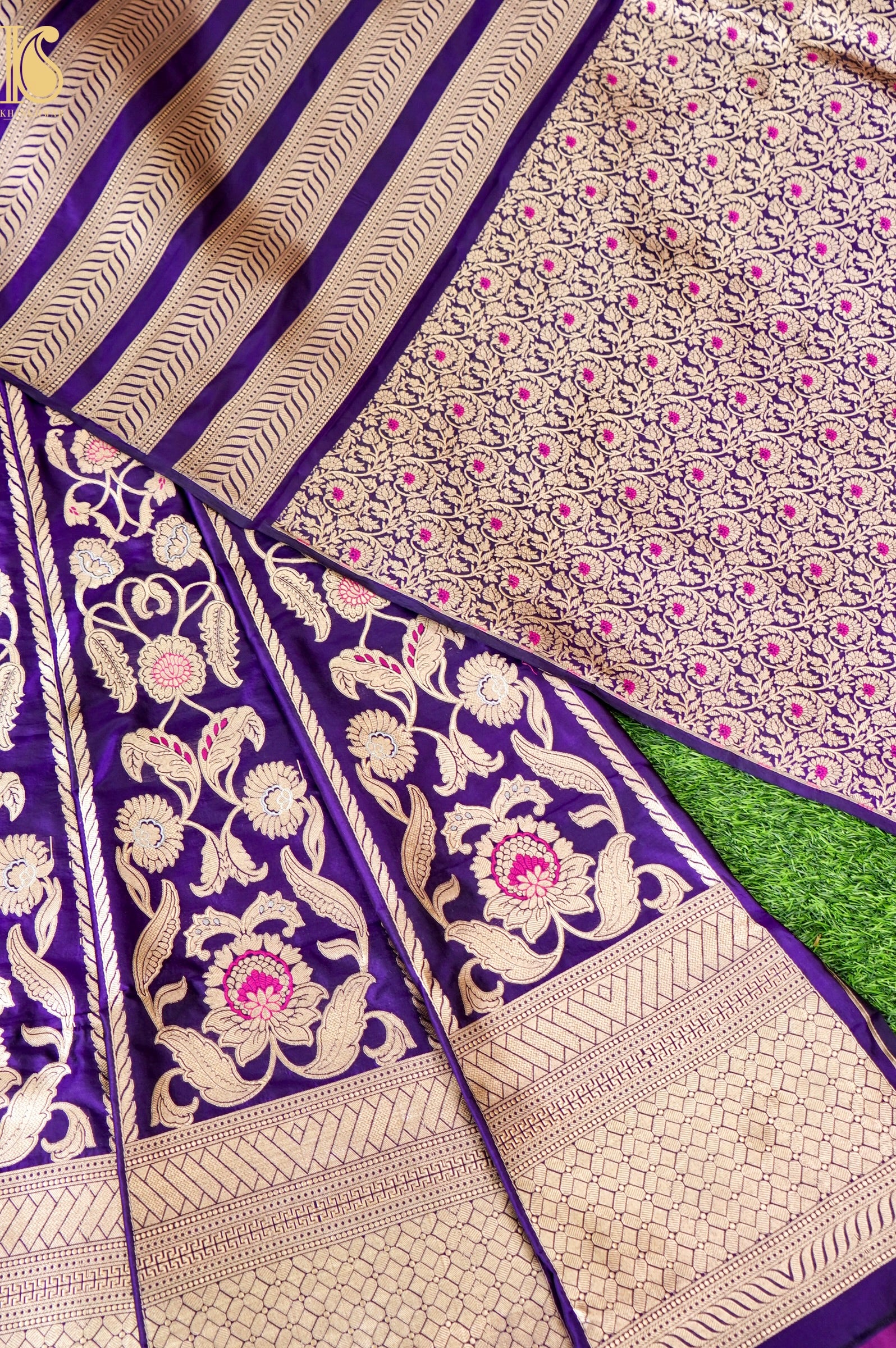 Handloom Banarasi Katan Silk Kalidar Latikaa Lehenga