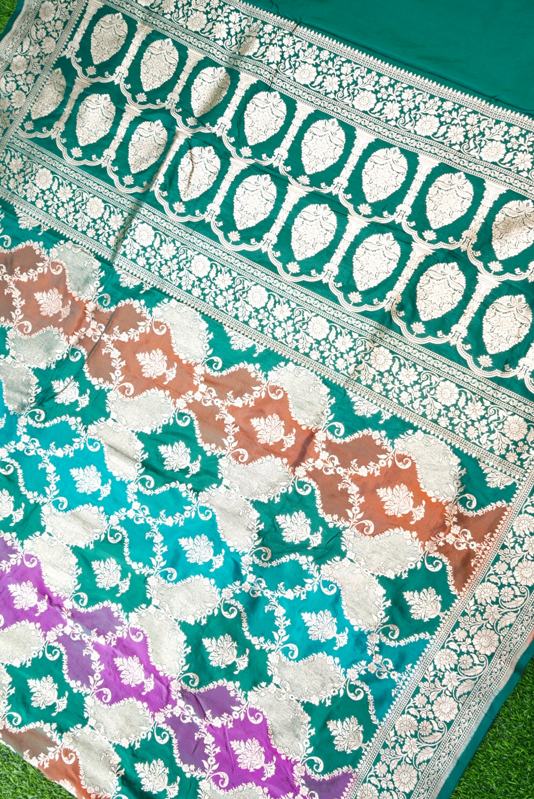 Handloom Banarasi Pure Katan Silk Rangkat Saree