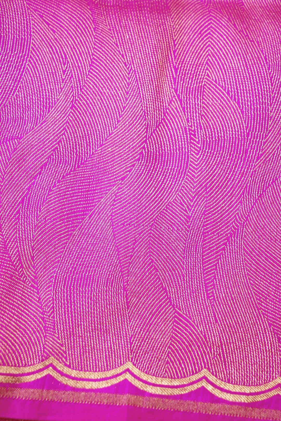 Handloom Banarasi Katan Silk Brocade Shikargah Saree