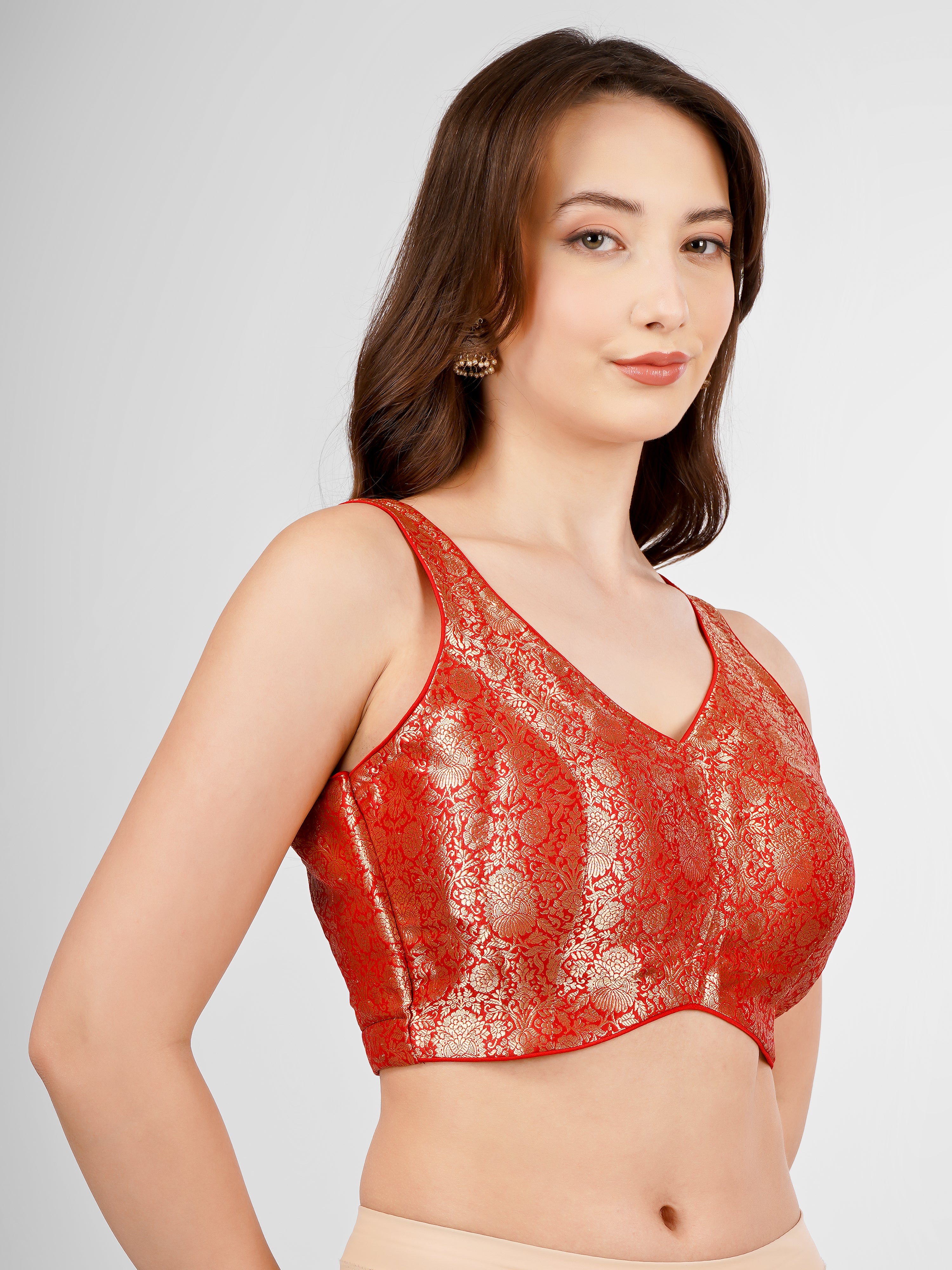 Handwoven Banarasi Brocade Stitched Blouse