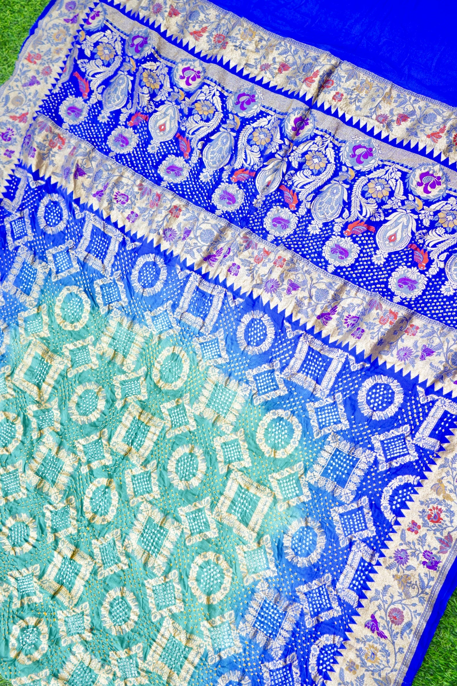 Georgette Bandhani Banarasi Dupatta