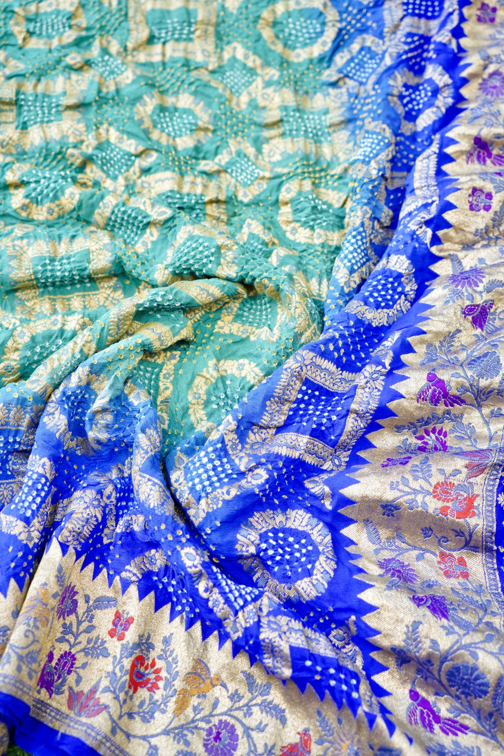 Georgette Bandhani Banarasi Dupatta