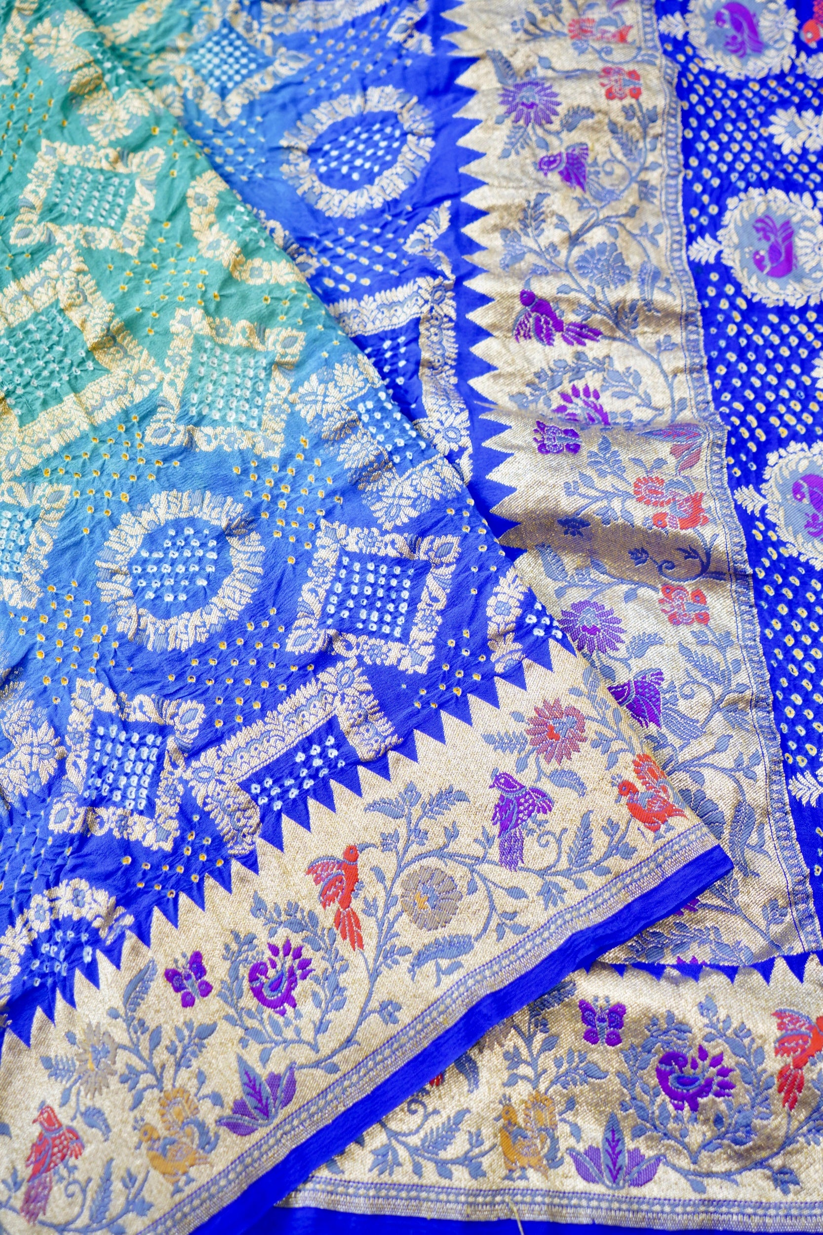 Georgette Bandhani Banarasi Dupatta