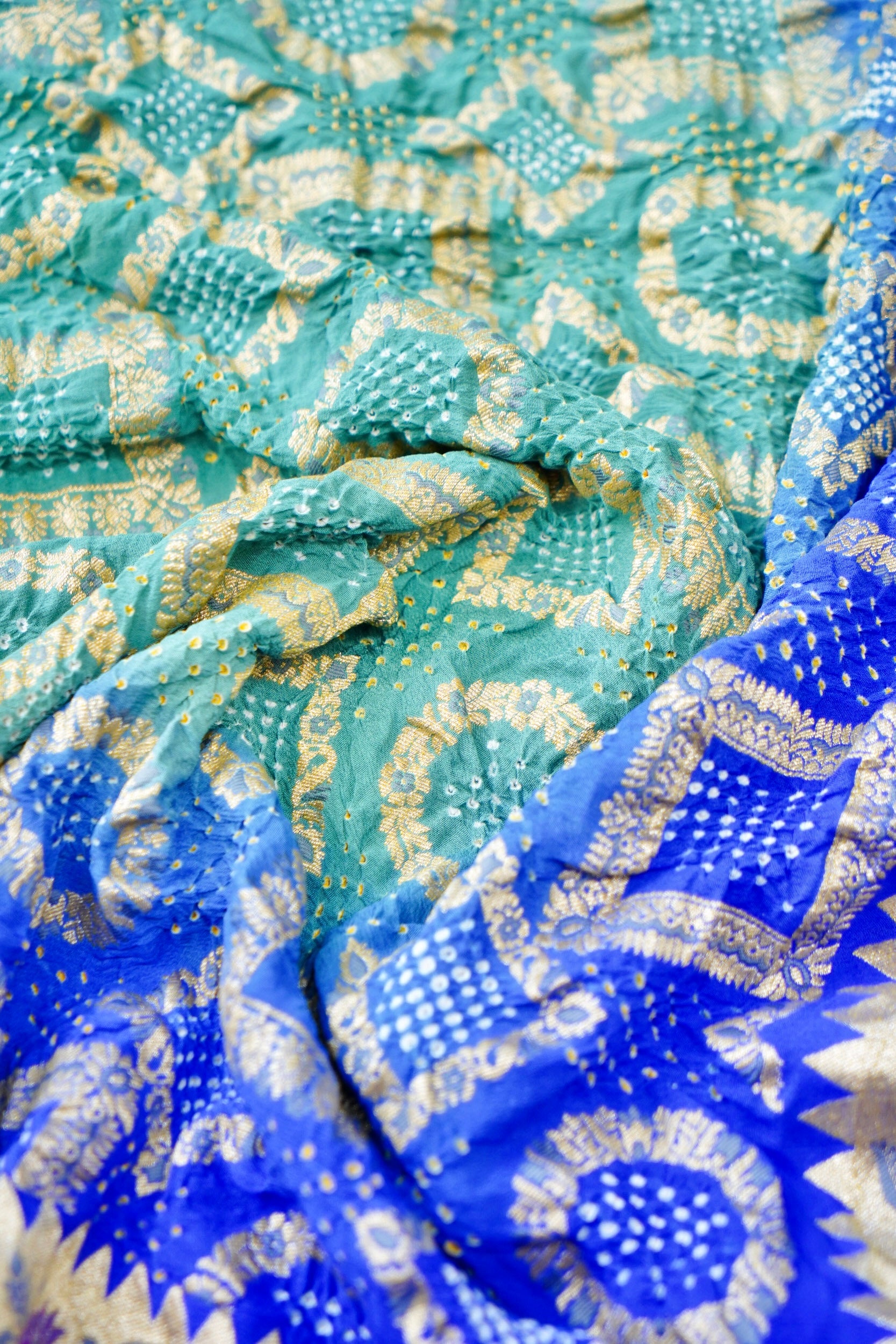 Georgette Bandhani Banarasi Dupatta