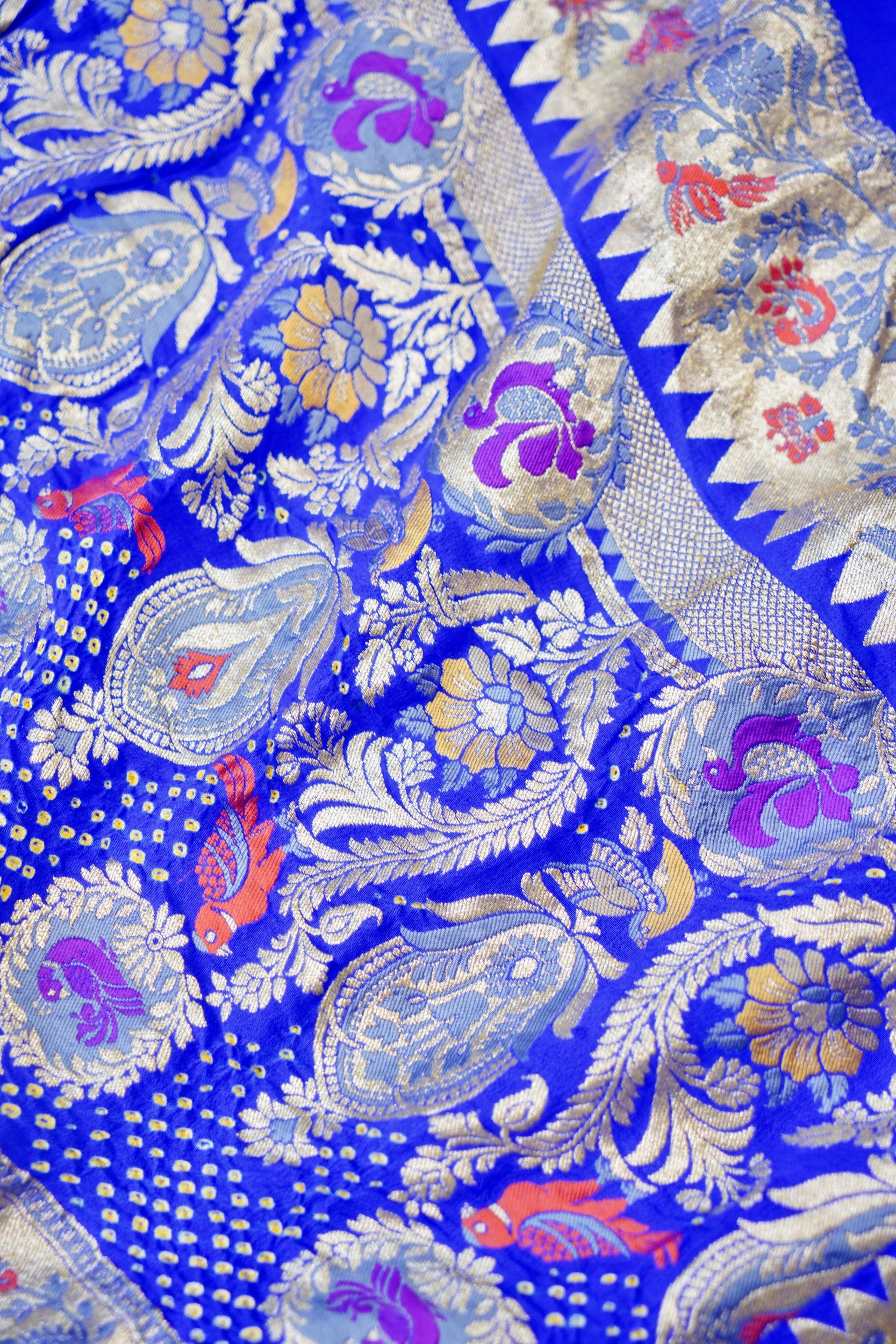 Georgette Bandhani Banarasi Dupatta