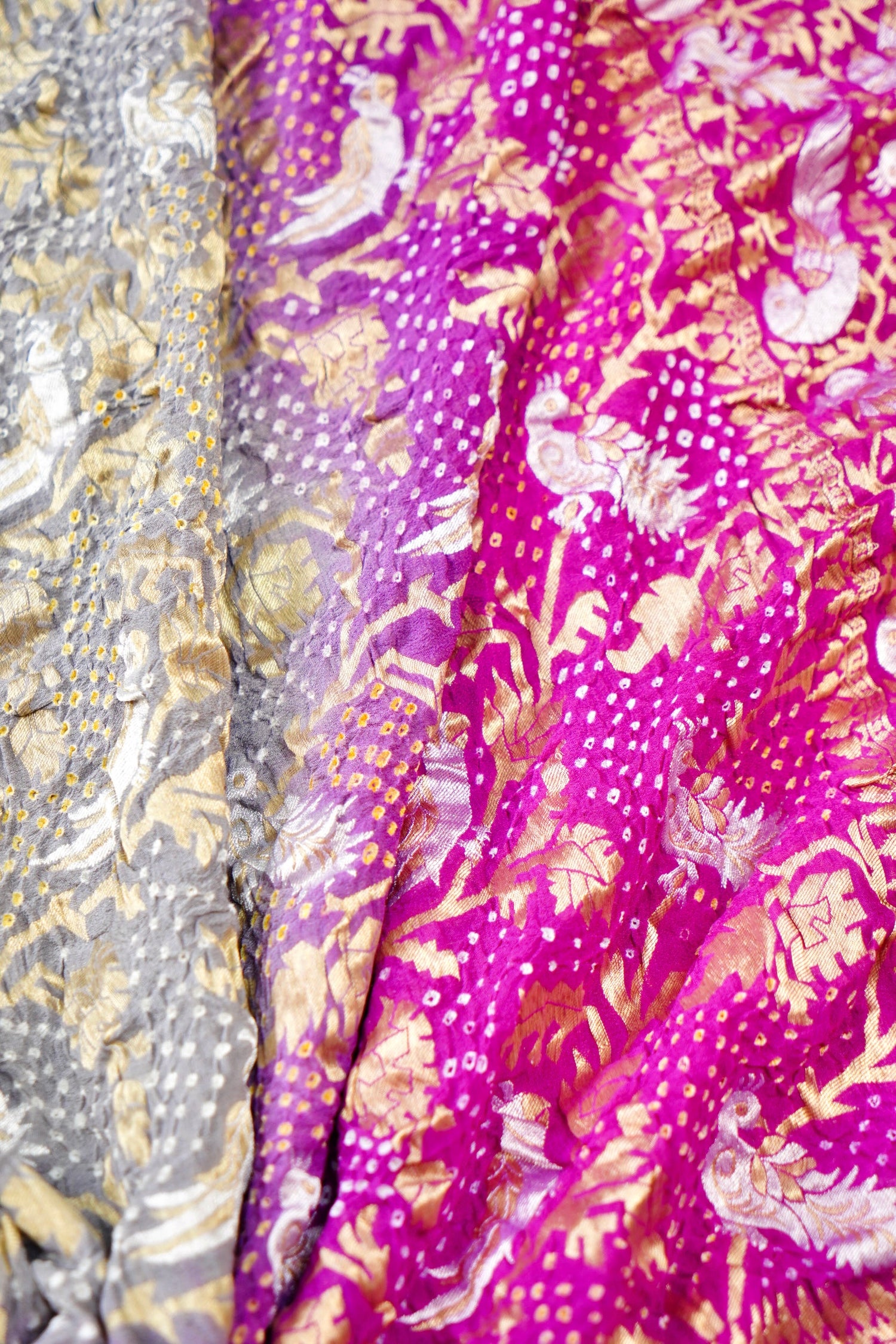 Banarasi Georgette Bandhani Birds Dupatta
