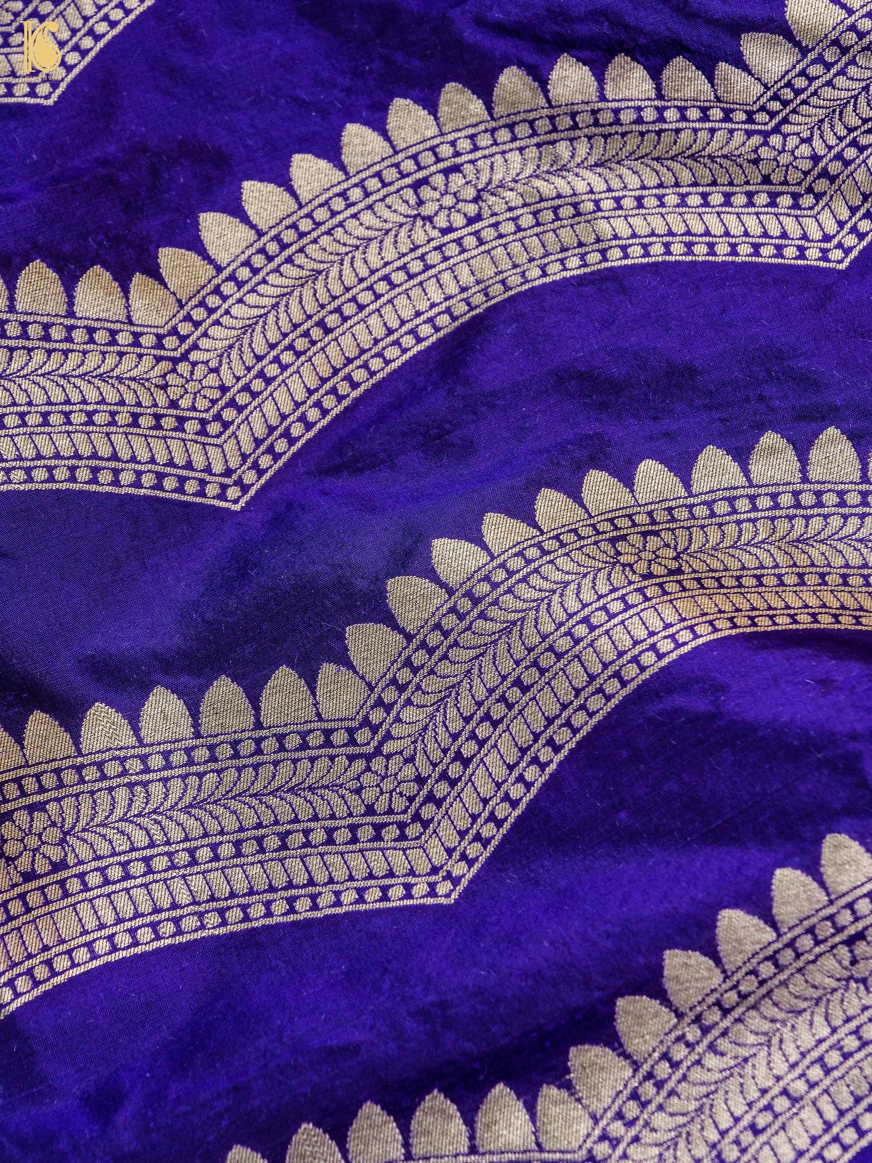 Handloom Banarasi Katan Silk Kalidar Ambrozia Lehenga