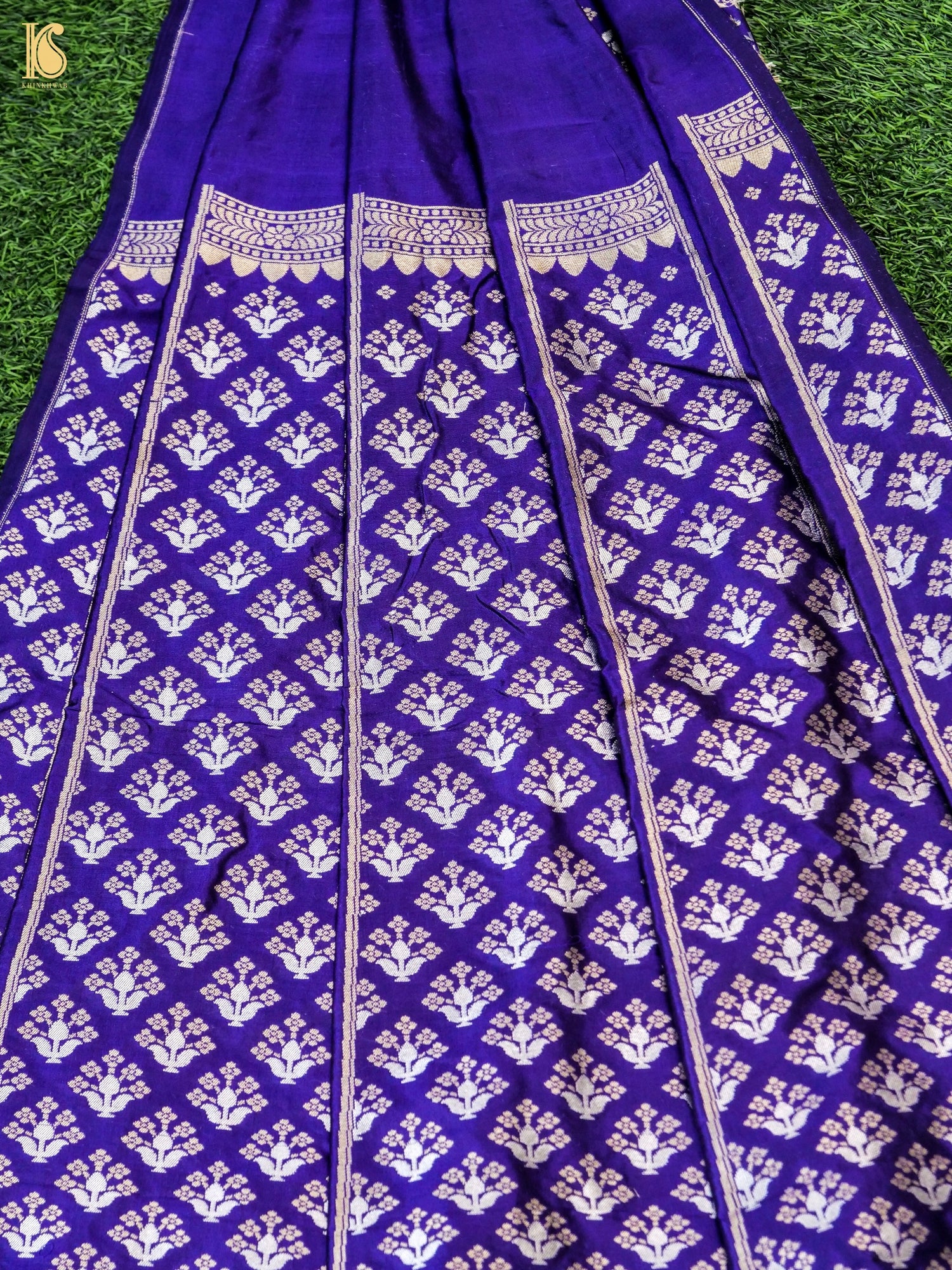 Handloom Banarasi Katan Silk Kalidar Ambrozia Lehenga