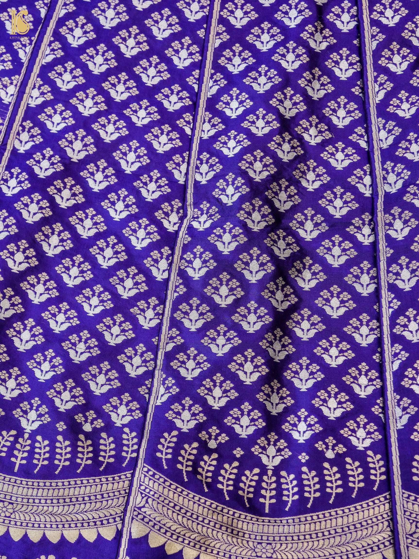 Handloom Banarasi Katan Silk Kalidar Ambrozia Lehenga
