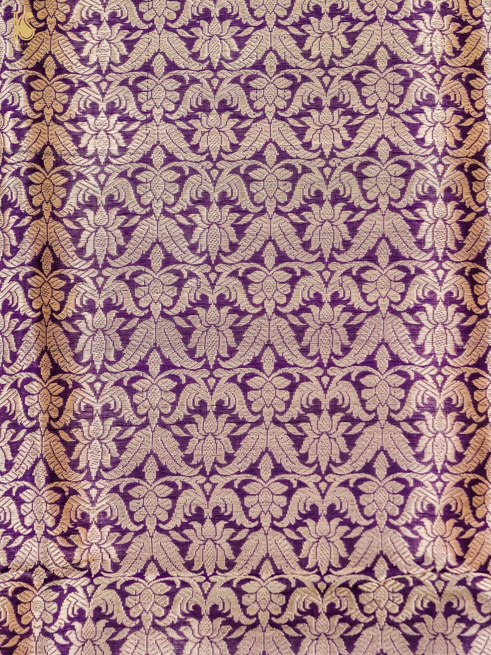 Handloom Banarasi Katan Silk Kalidar Manjari Lehenga