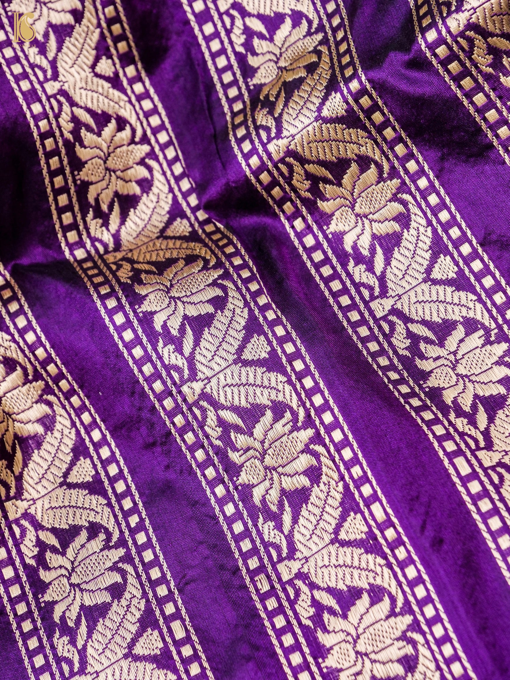 Handloom Banarasi Katan Silk Kalidar Manjari Lehenga