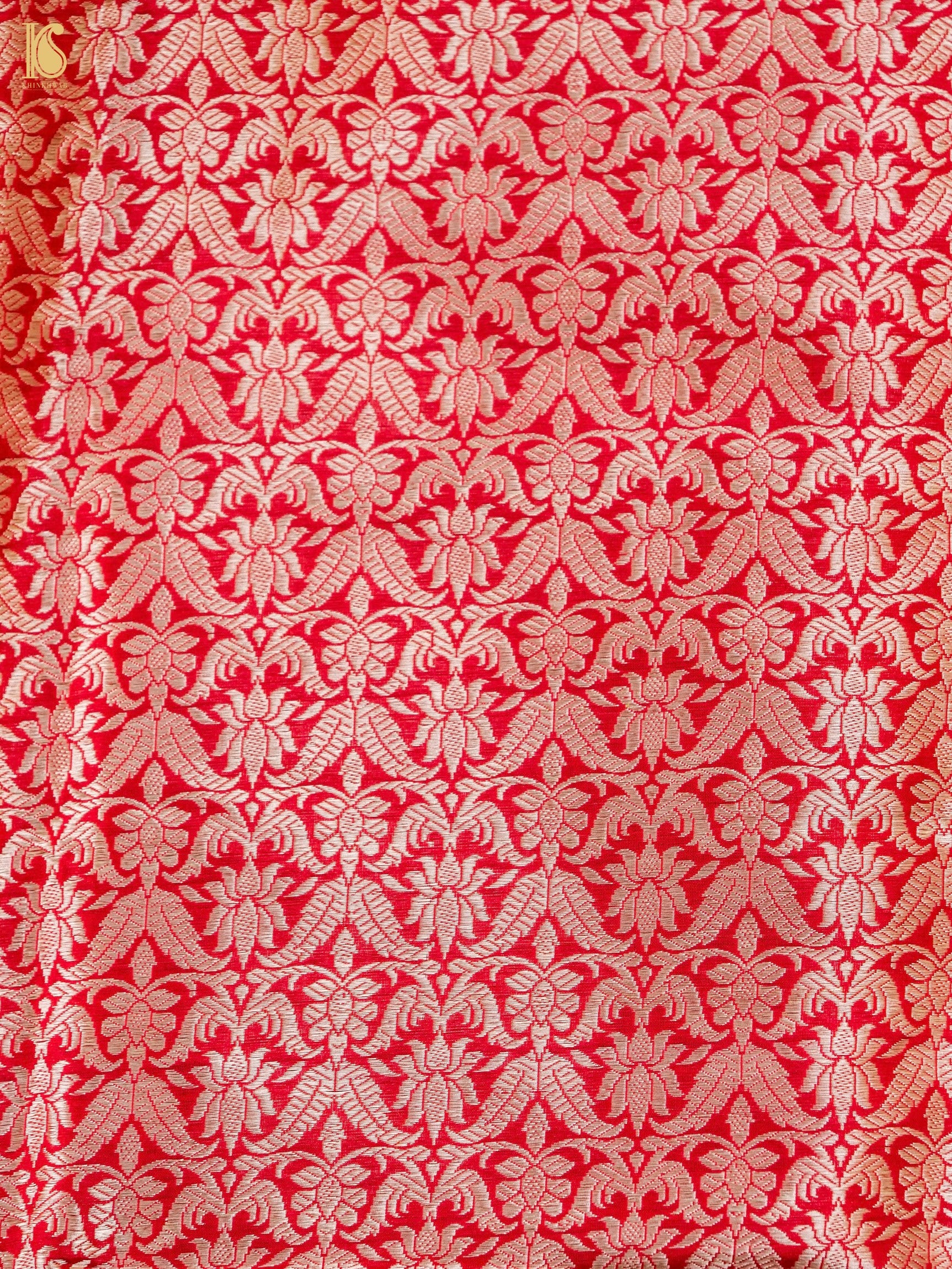 Handloom Banarasi Katan Silk Kalidar Manjari Lehenga