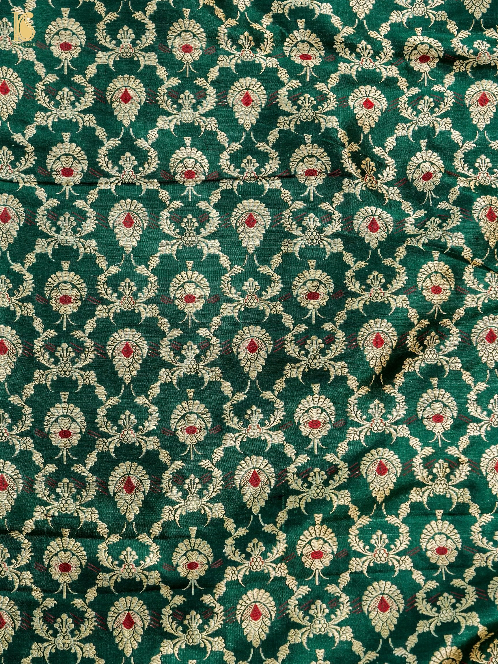 Handloom Banarasi Katan Silk Kalidar Manjari Lehenga