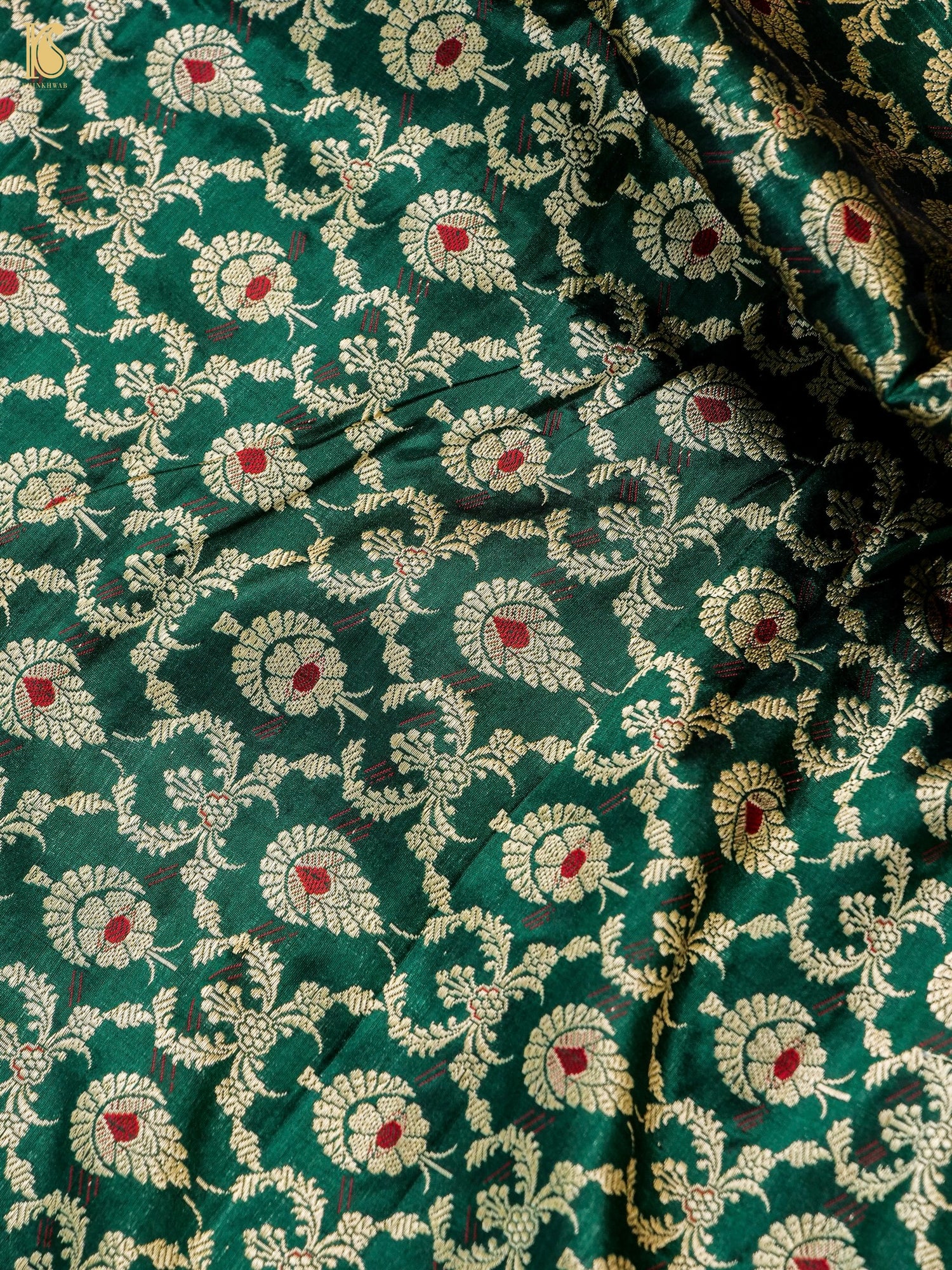 Handloom Banarasi Katan Silk Kalidar Manjari Lehenga