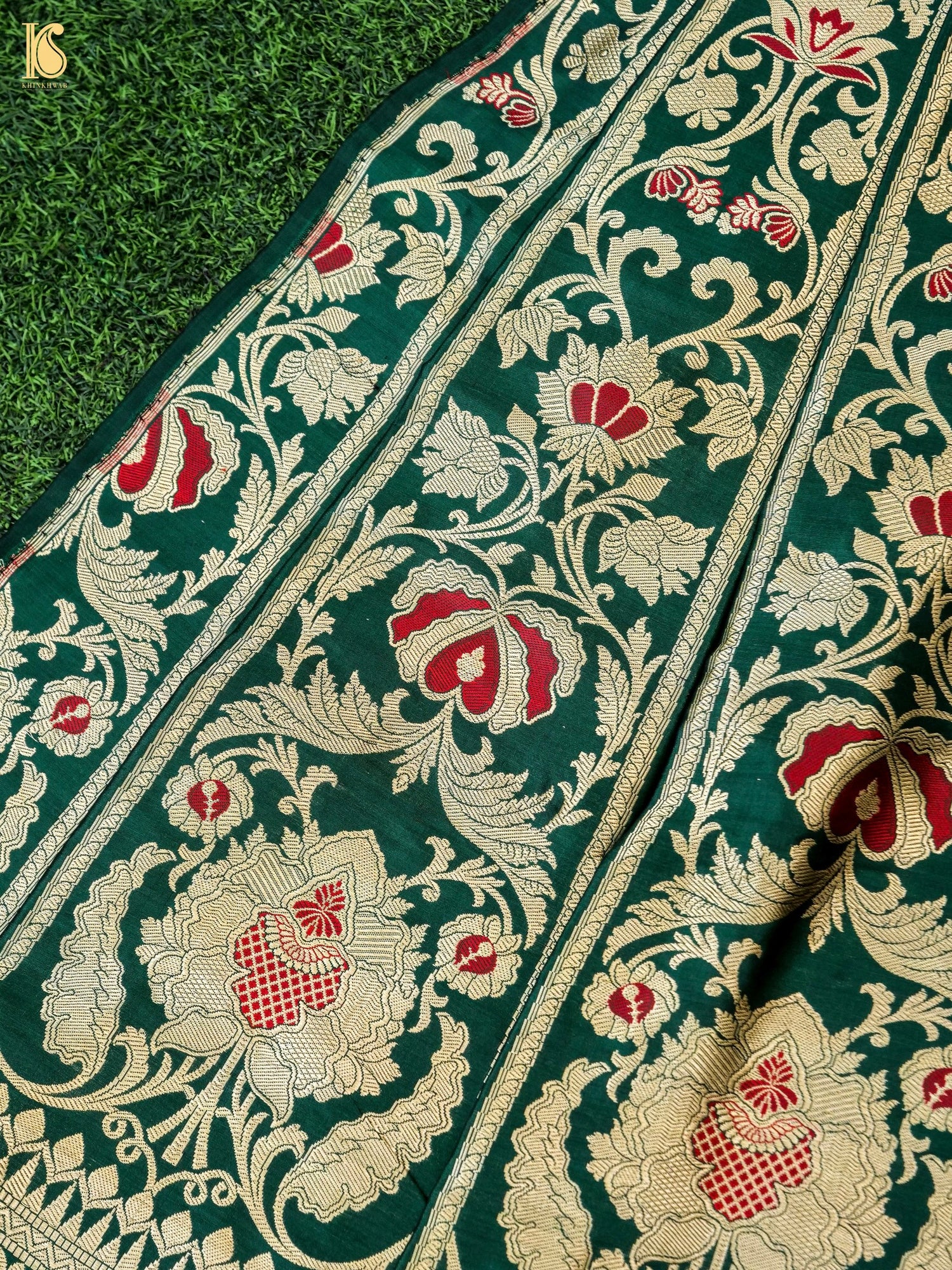 Handloom Banarasi Katan Silk Kalidar Lehenga