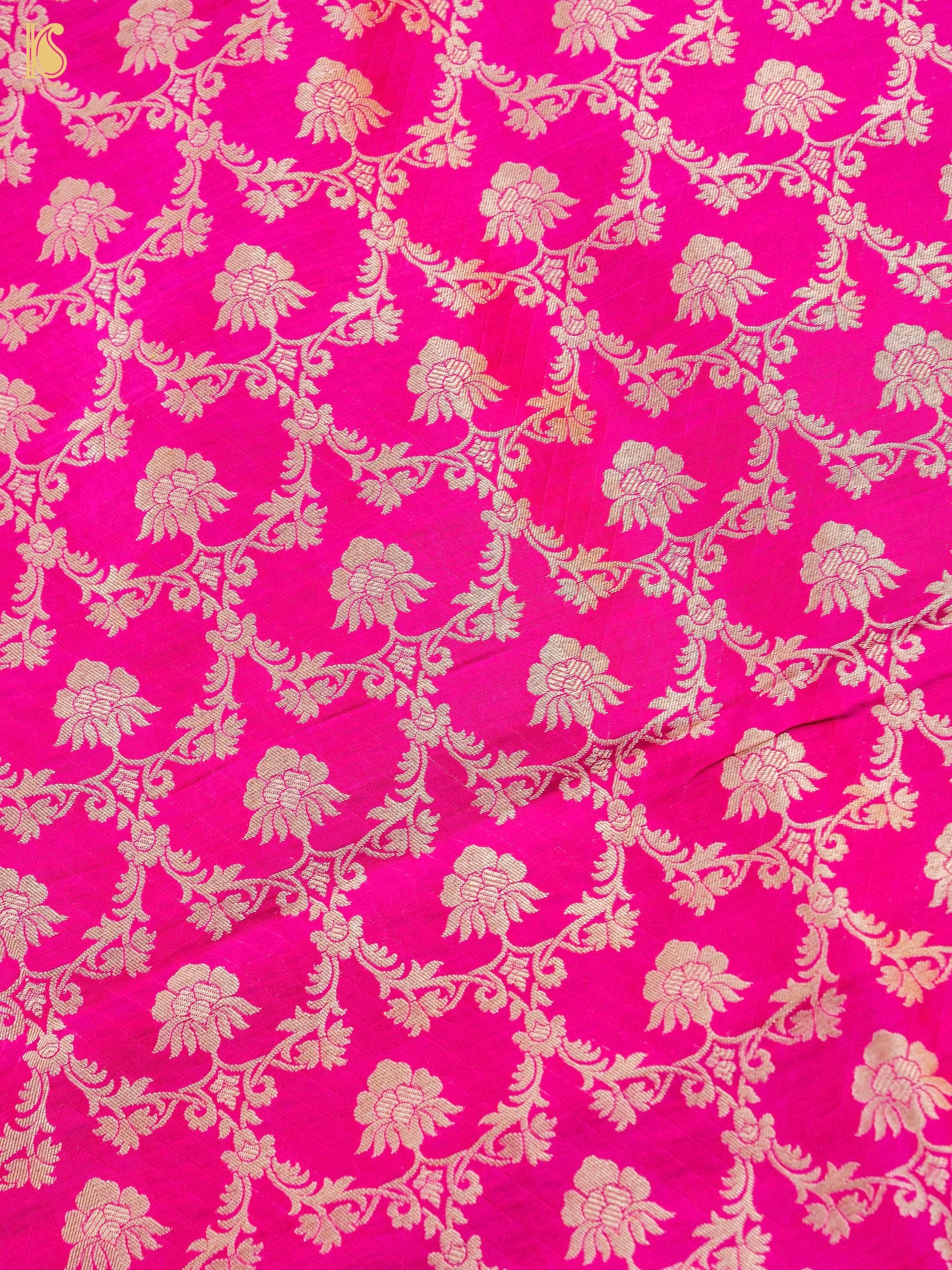 Handloom Banarasi Katan Silk Kalidar Pankhuri Lehenga