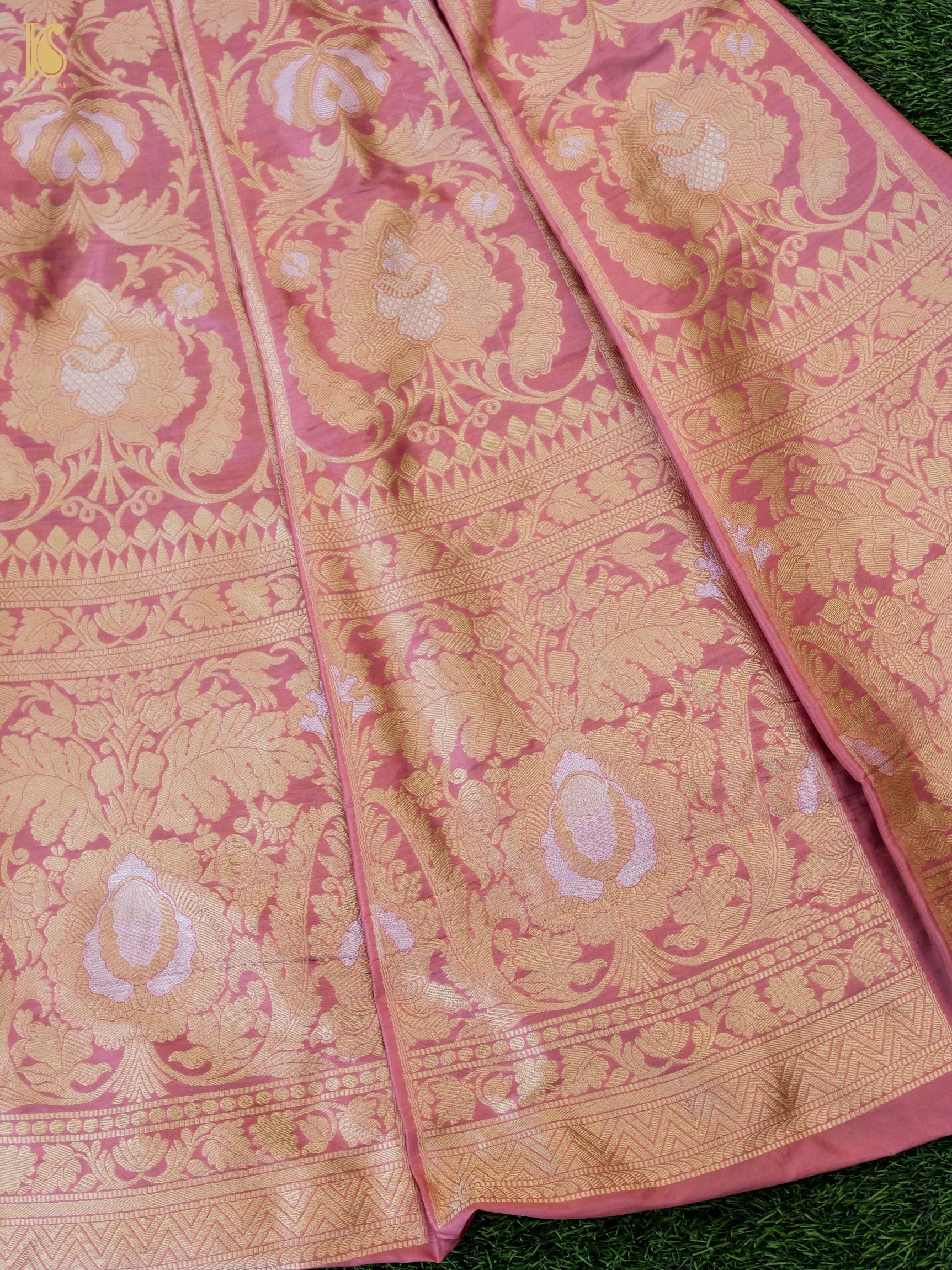 Handloom Banarasi Katan Silk Kalidar Manjari Lehenga