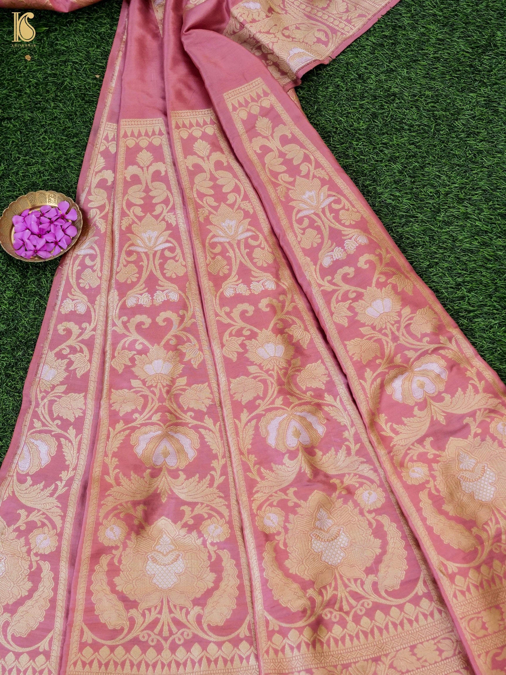 Handloom Banarasi Katan Silk Kalidar Manjari Lehenga