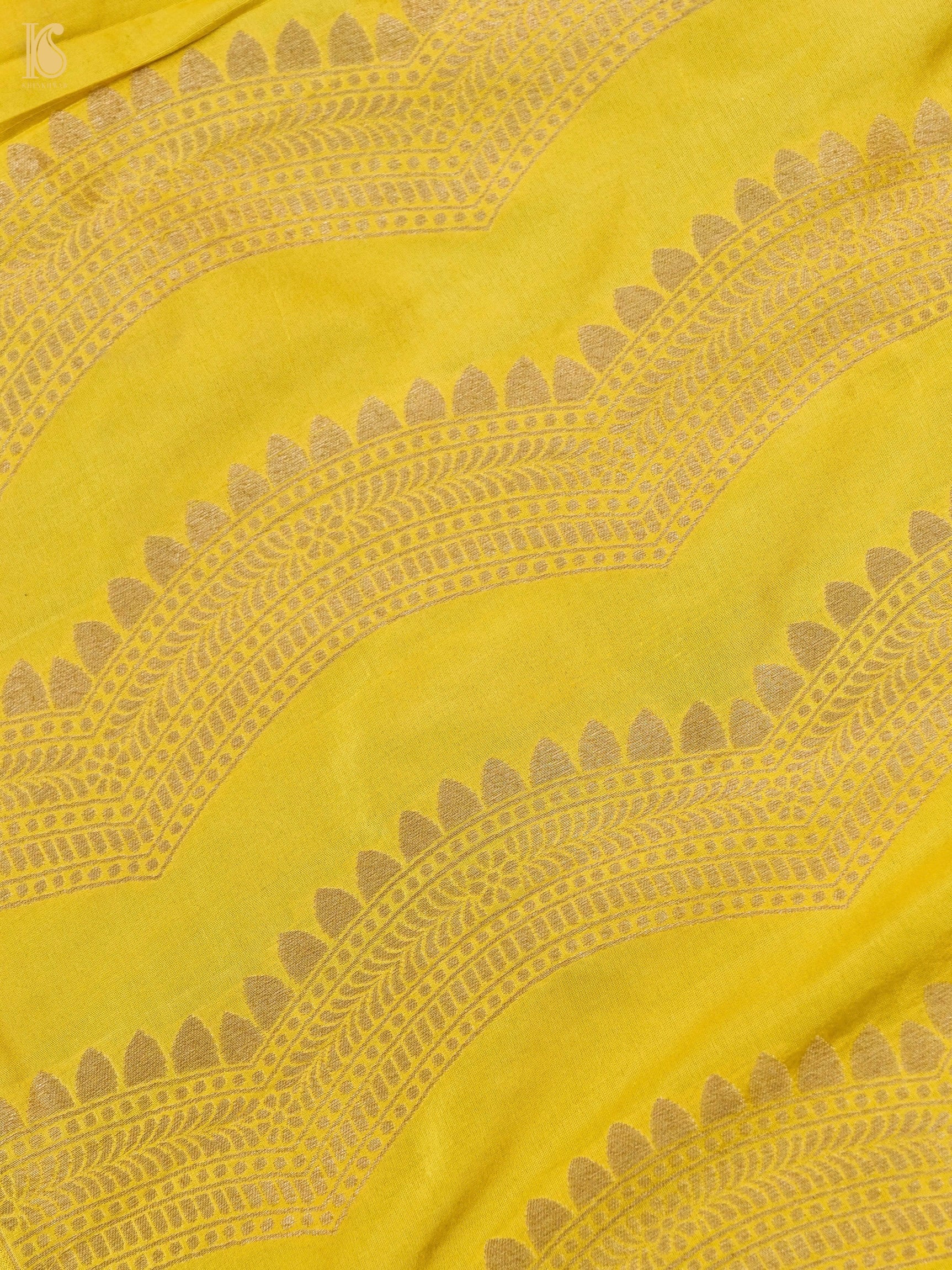 Handloom Banarasi Katan Silk Kalidar Ambrozia Lehenga