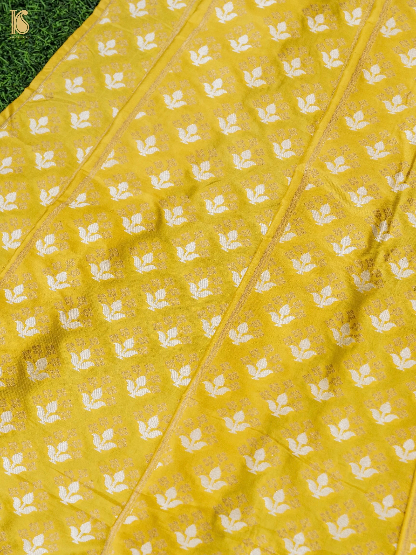 Handloom Banarasi Katan Silk Kalidar Ambrozia Lehenga