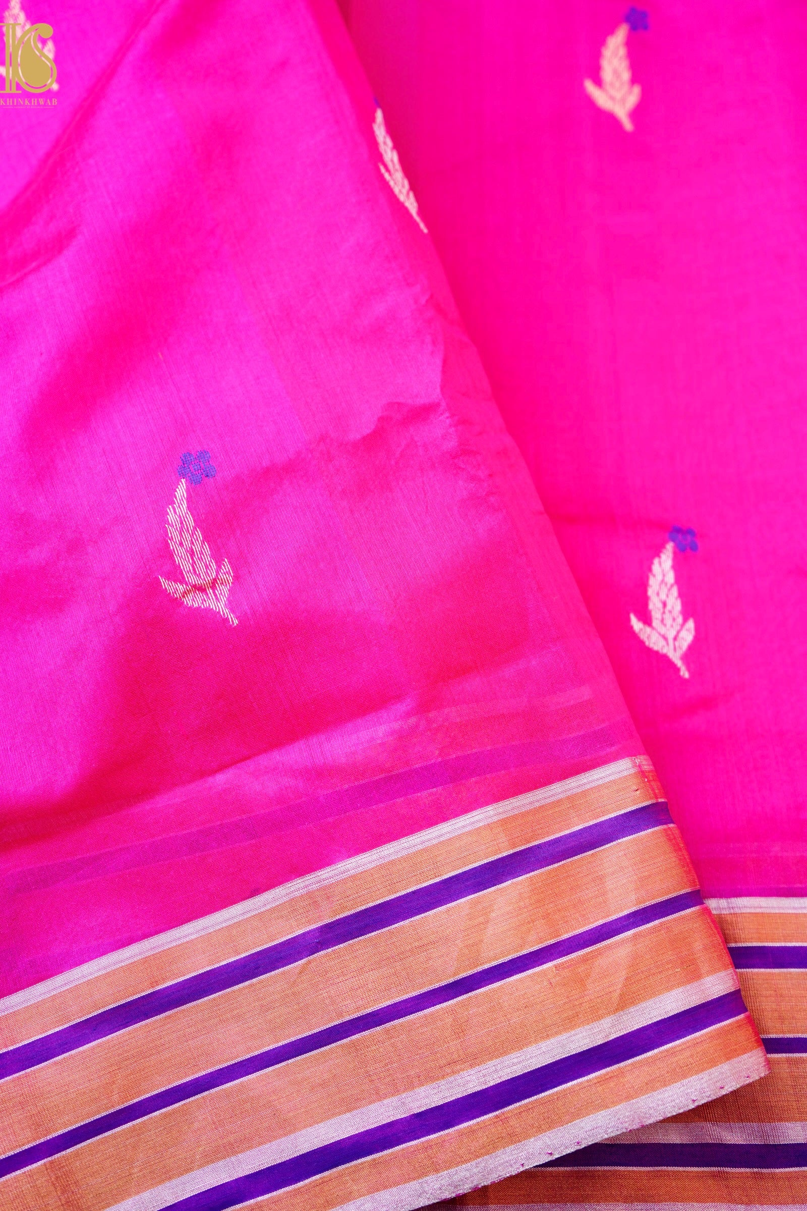 Handwoven Chanderi Eknaliya Meena Saree