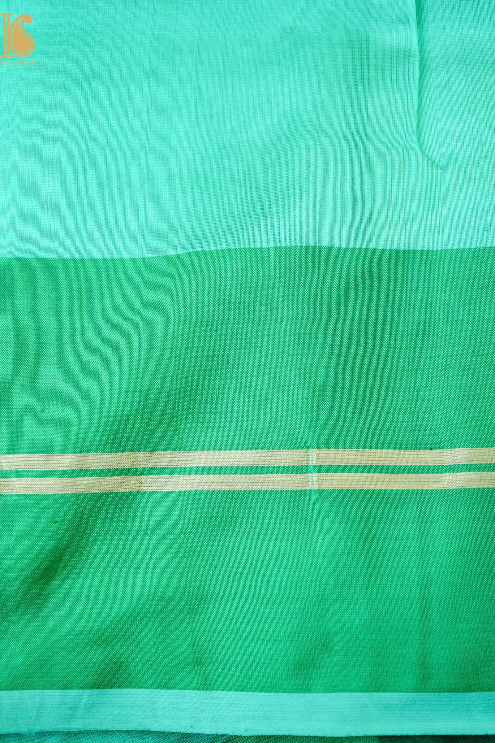 Handwoven Chanderi Silk Green Saree