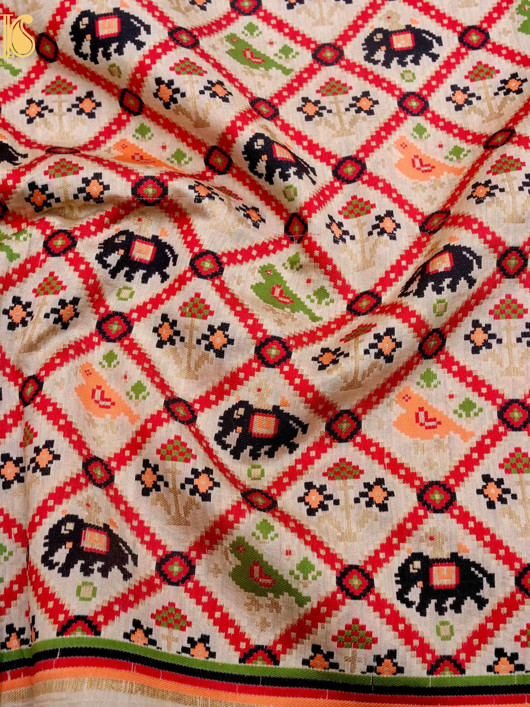 Pure Chiniya Silk Banarasi Woven Stole